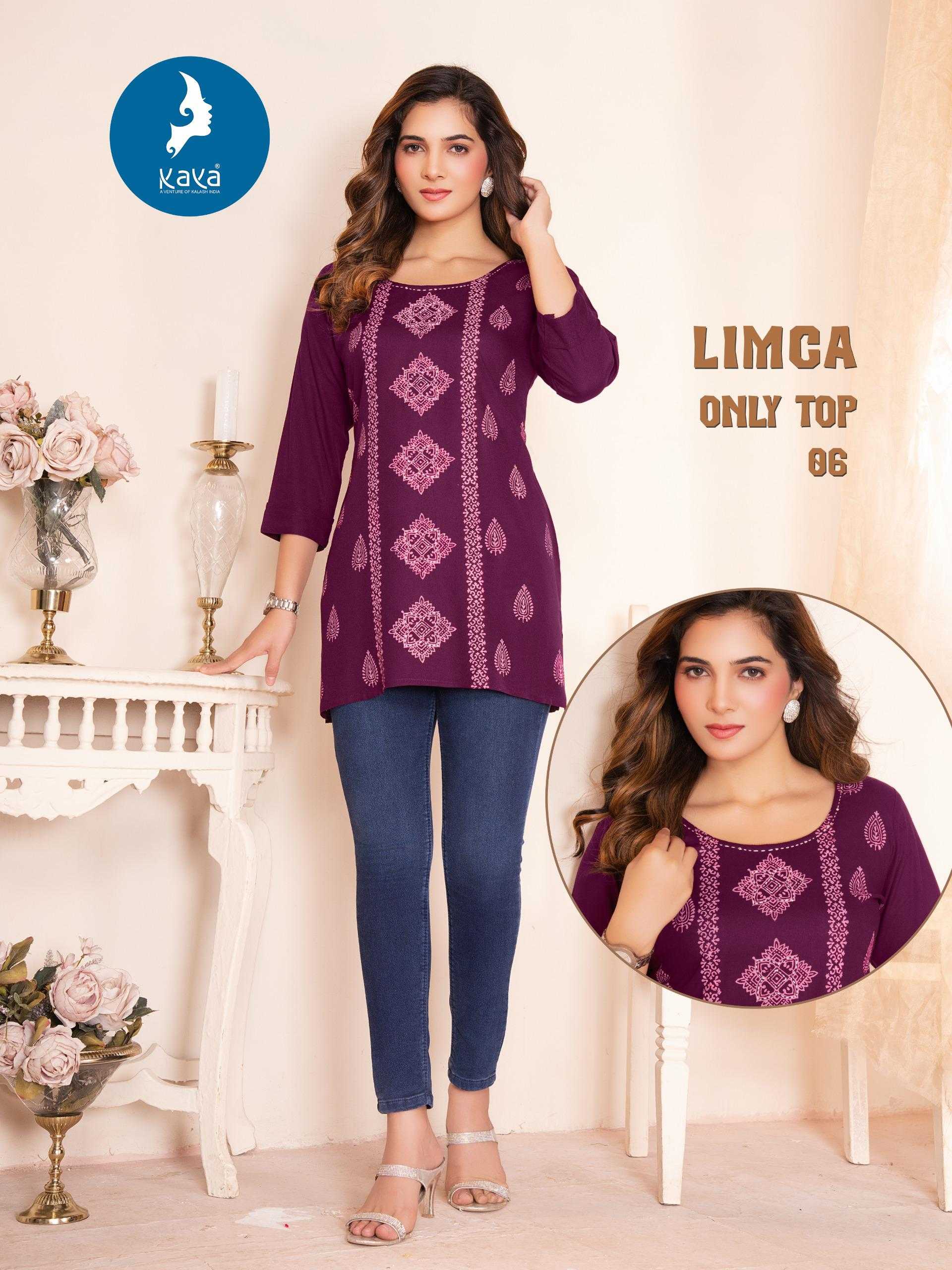 Ynf Rayon RIN190 LIMCA Setwise Collections Wholesale Kurtis Catalogs Manufacturer