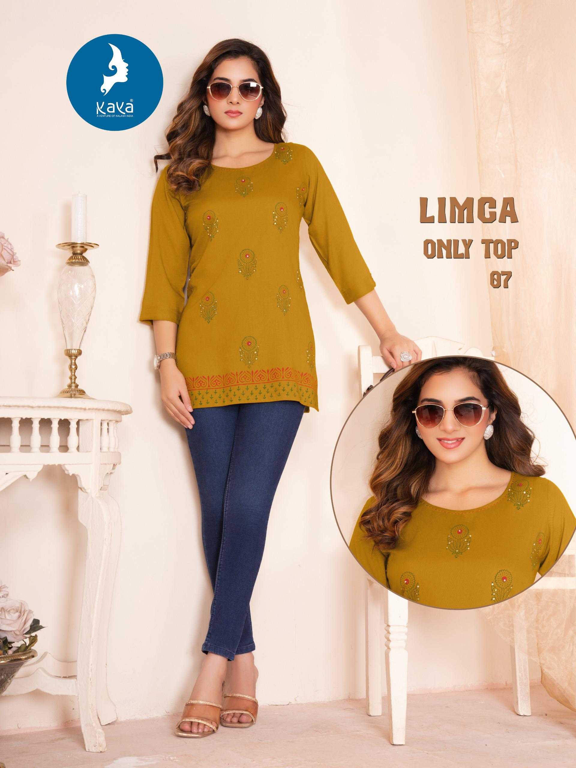 Ynf Rayon RIN190 LIMCA Setwise Collections Wholesale Kurtis Catalogs Manufacturer
