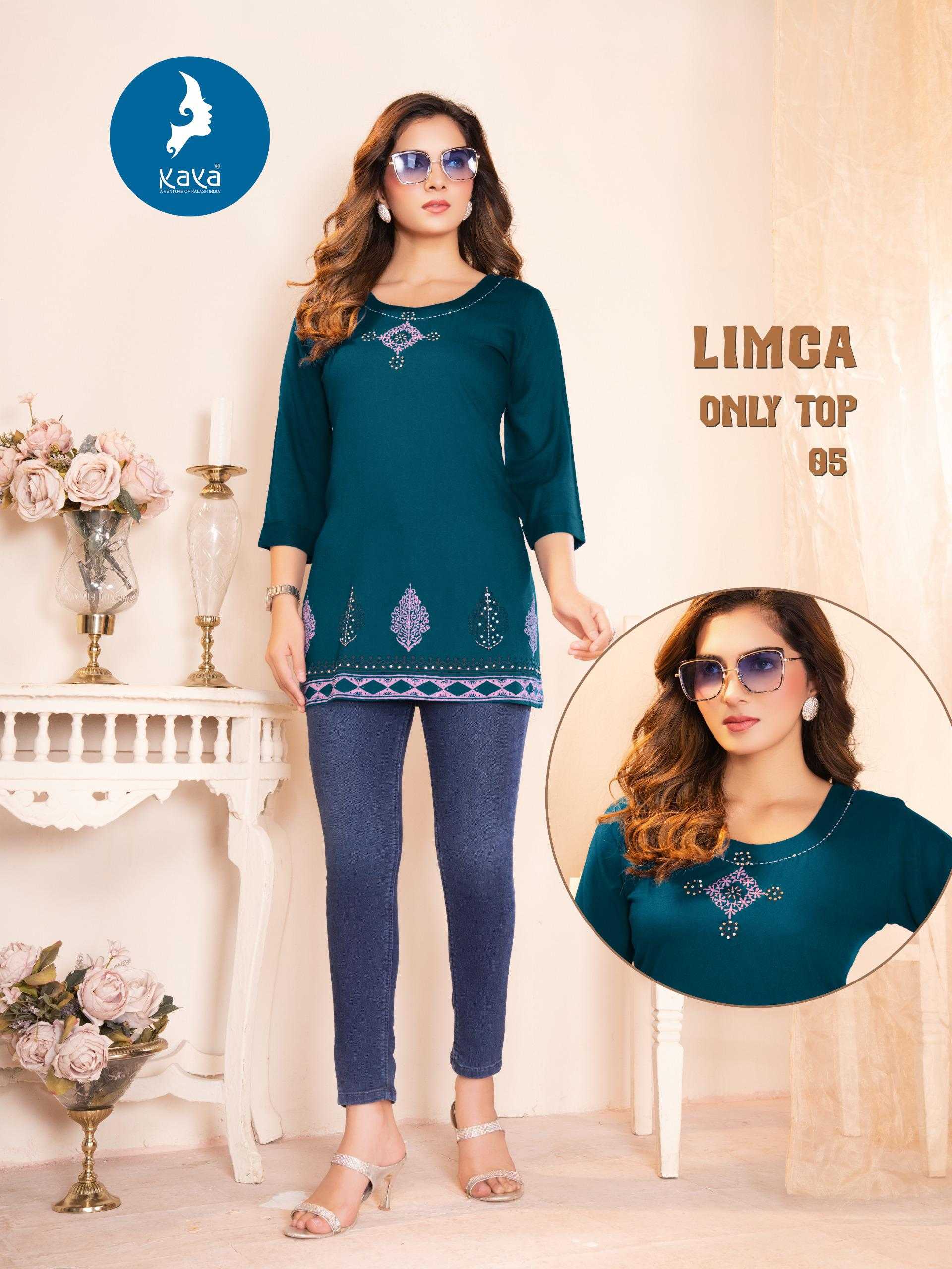 Ynf Rayon RIN190 LIMCA Setwise Collections Wholesale Kurtis Catalogs Manufacturer