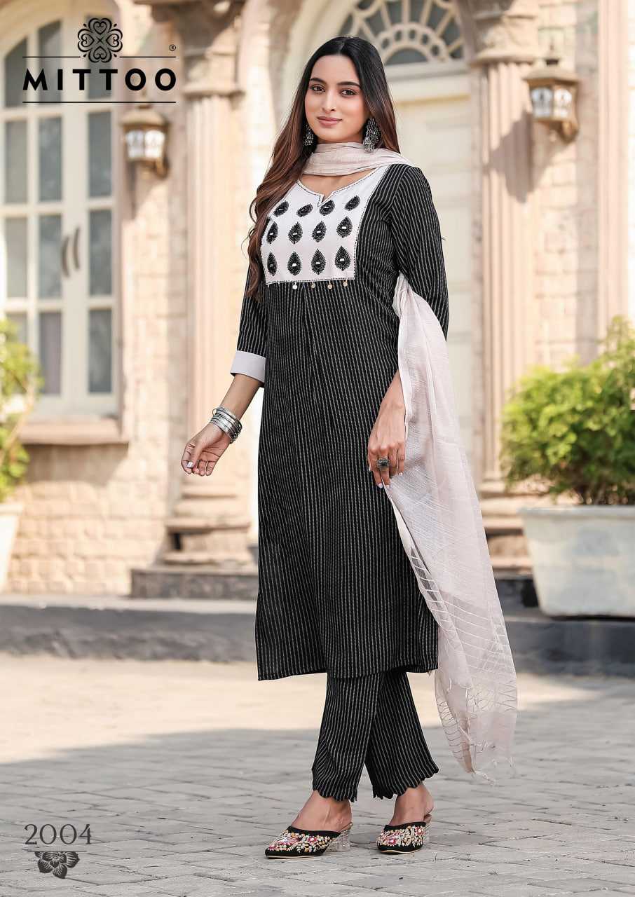 Ynf Rayon RIN190 MITTOO Rashmika Setwise Collections Wholesale Kurtis Catalogs Manufacturer
