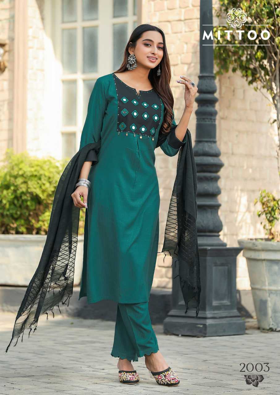 Ynf Rayon RIN190 MITTOO Rashmika Setwise Collections Wholesale Kurtis Catalogs Manufacturer