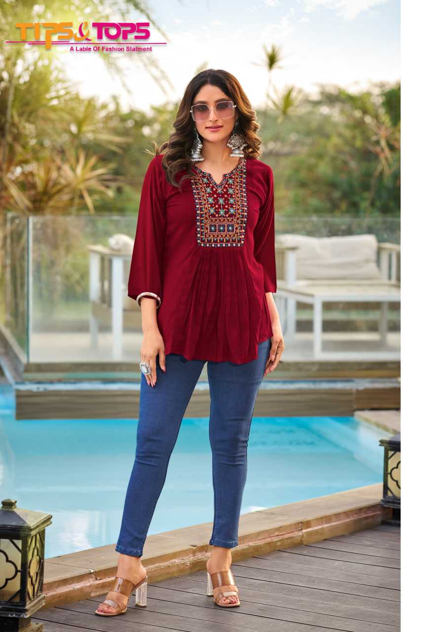 Ynf Rayon RIN190 SANA Vol 04 Setwise Collections Wholesale Kurtis Catalogs Manufacturer