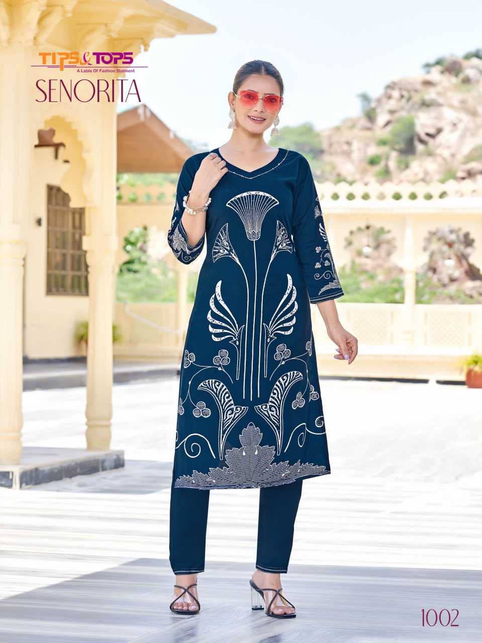 Ynf Rayon RIN190 SENORITA Setwise Collections Wholesale Kurtis Catalogs Manufacturer