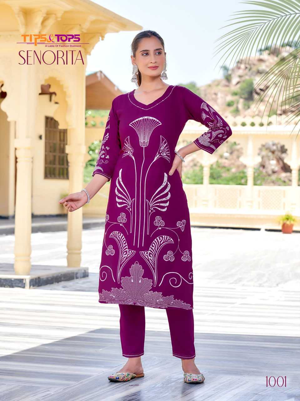 Ynf Rayon RIN190 SENORITA Setwise Collections Wholesale Kurtis Catalogs Manufacturer