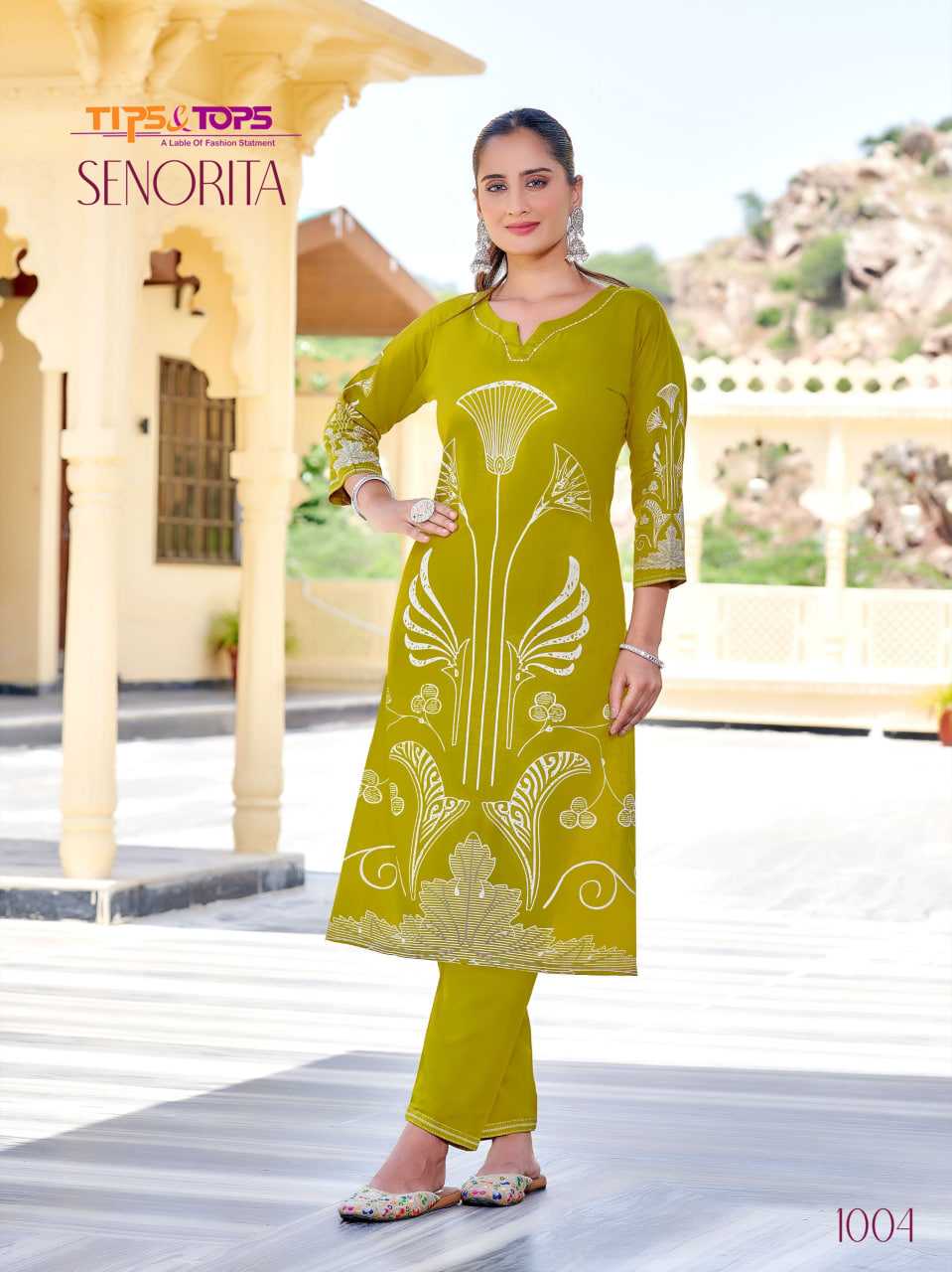 Ynf Rayon RIN190 SENORITA Setwise Collections Wholesale Kurtis Catalogs Manufacturer