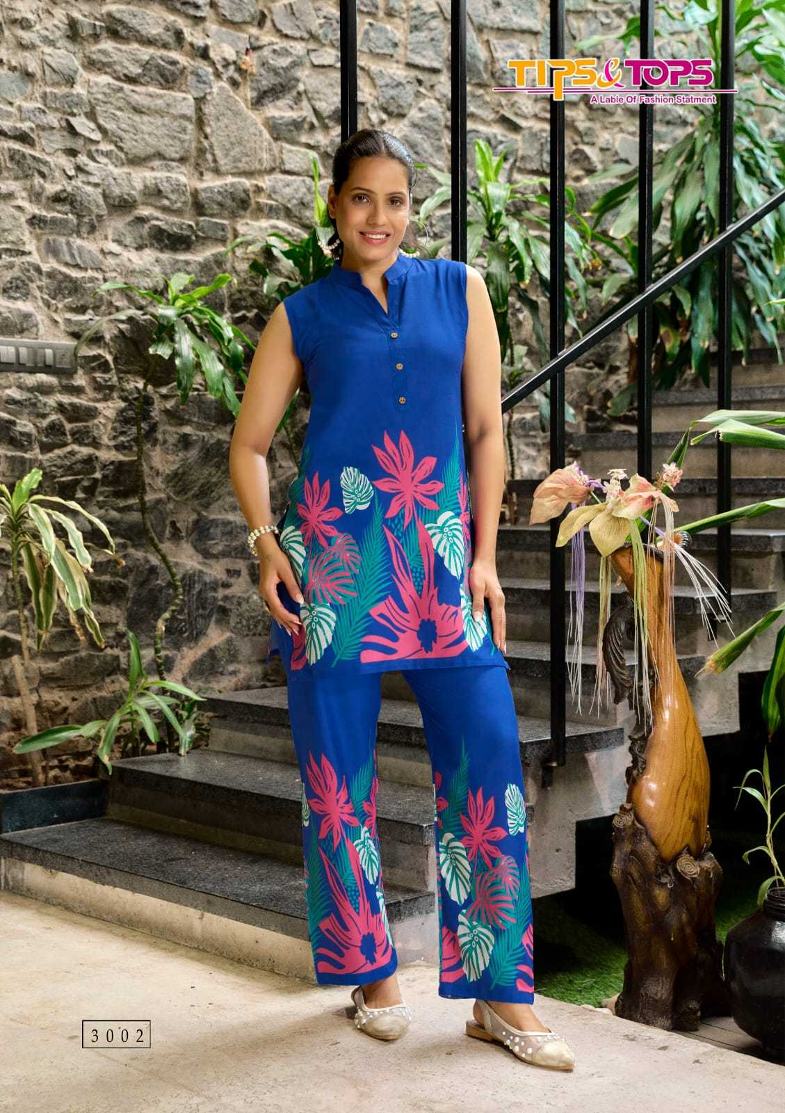 Ynf Rayon RIN190 TIPS & TOPS-SUMMER BEAUTY Vol Setwise Collections Wholesale Kurtis Catalogs Manufacturer