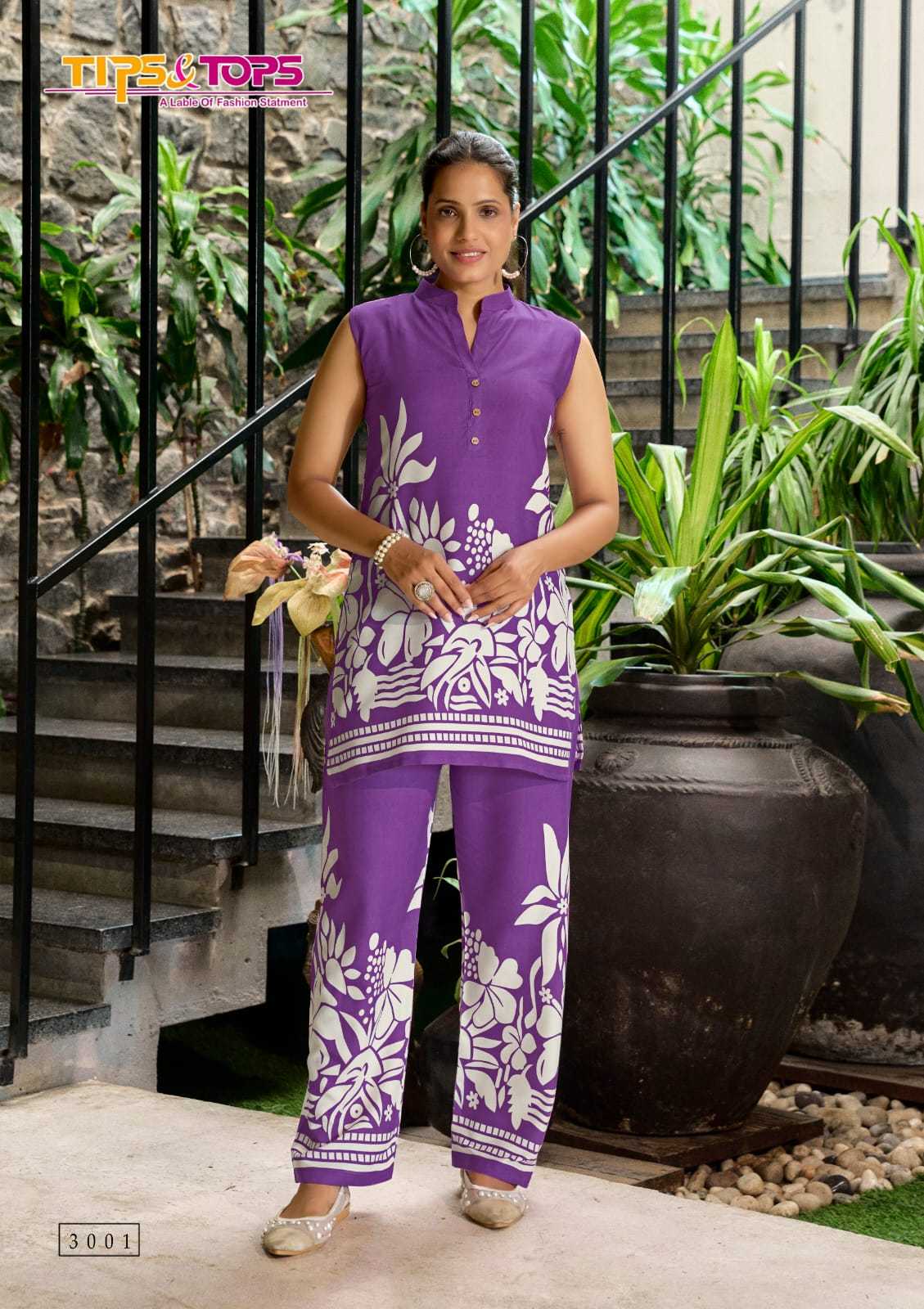 Ynf Rayon RIN190 TIPS & TOPS-SUMMER BEAUTY Vol Setwise Collections Wholesale Kurtis Catalogs Manufacturer