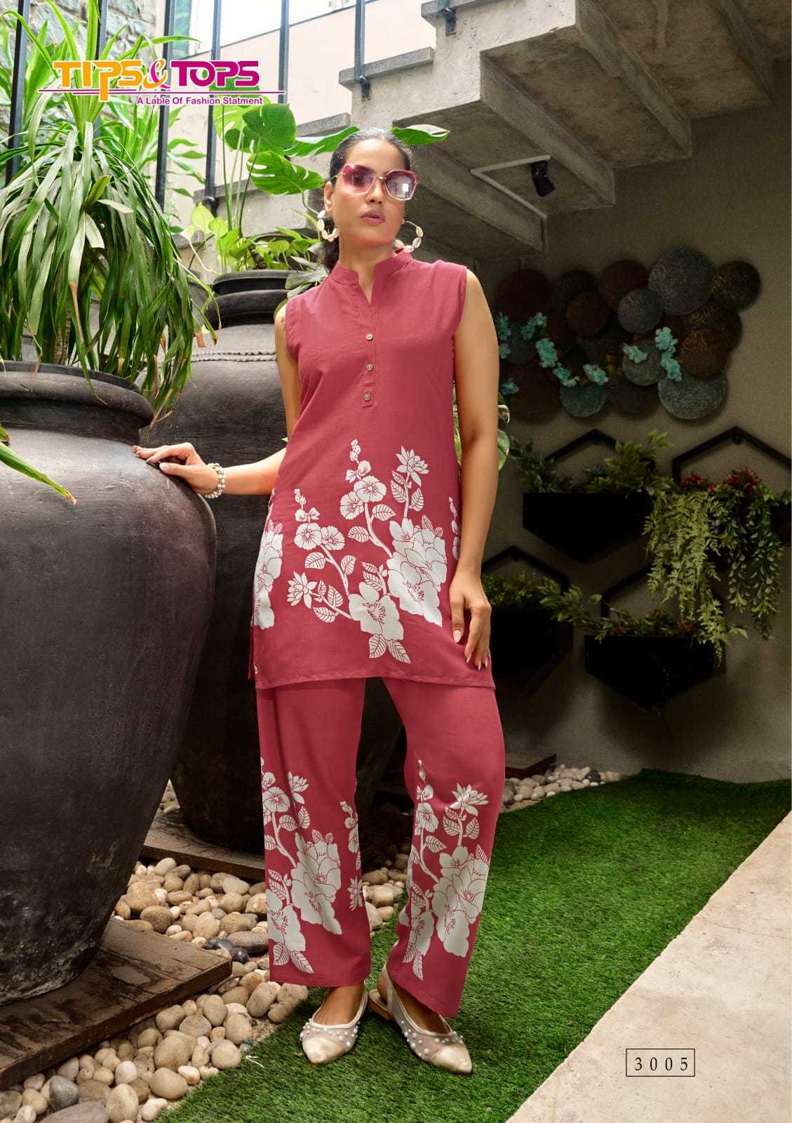 Ynf Rayon RIN190 TIPS & TOPS-SUMMER BEAUTY Vol Setwise Collections Wholesale Kurtis Catalogs Manufacturer