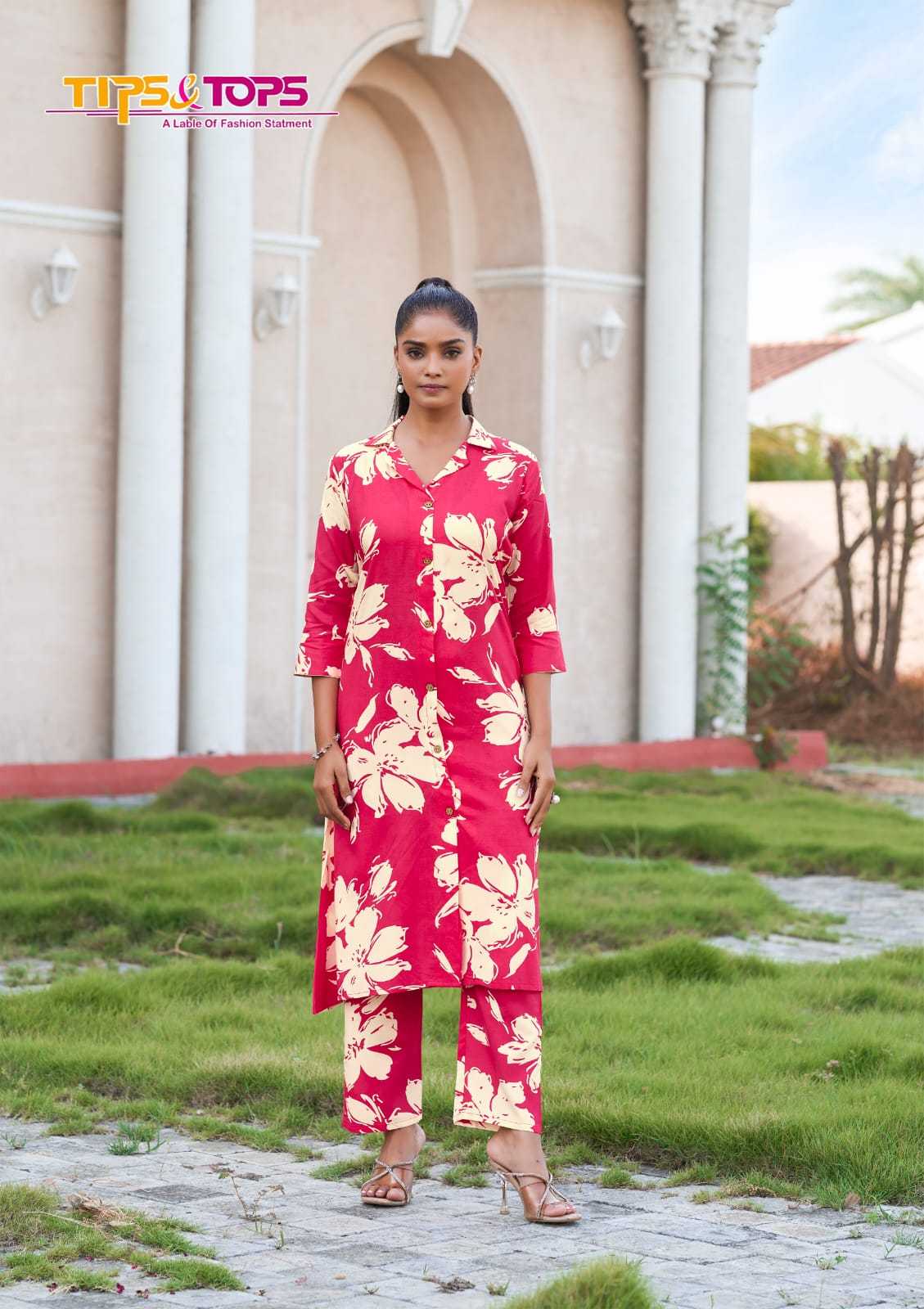 Ynf Rayon RIN190 TIPS & TOPS-TRENDY TOUCH Vol 02 Setwise Collections Wholesale Kurtis Catalogs Manufacturer