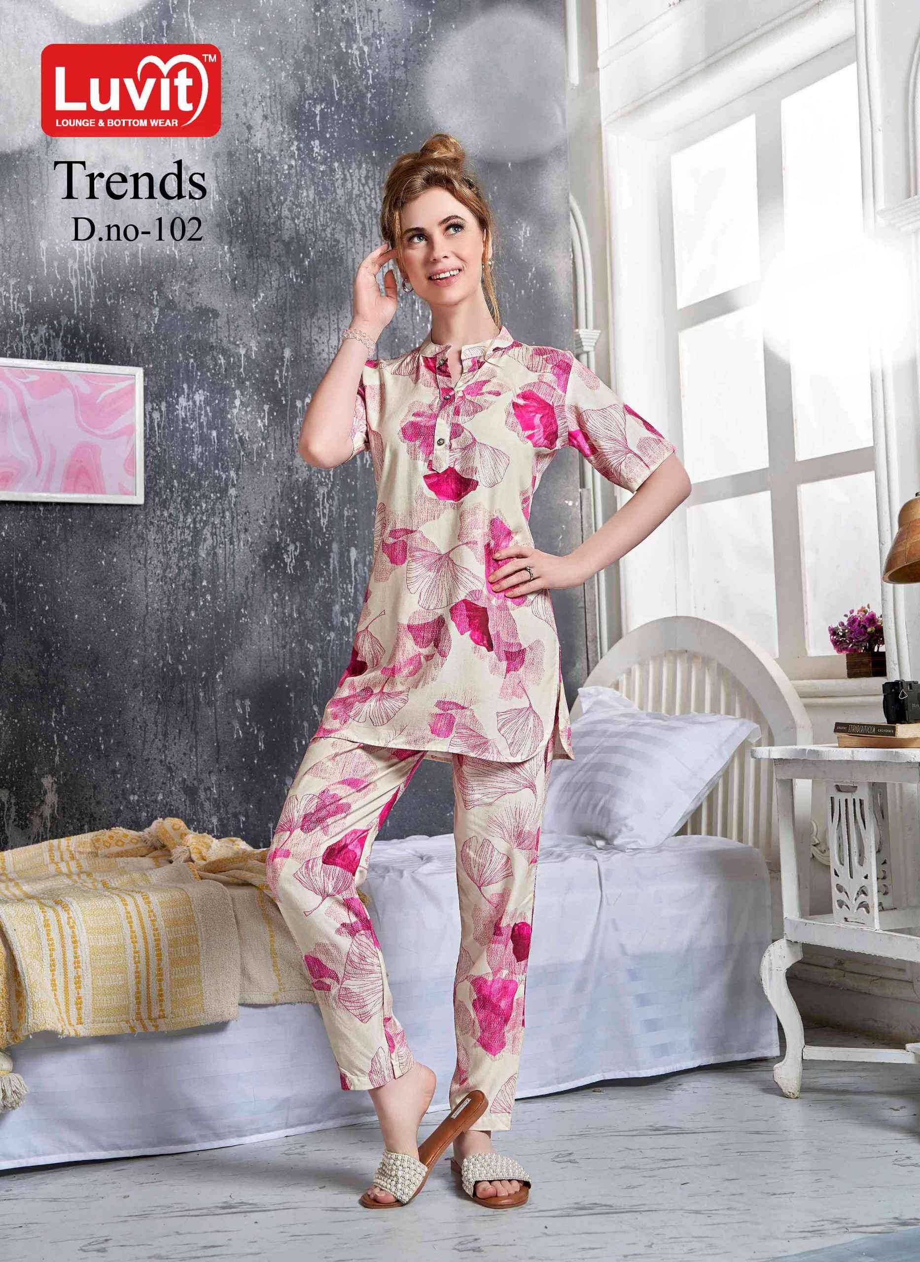 Ynf Rayon RIN190 Trends Vol 1 Setwise Collections Wholesale Night Wear Catalogs Manufacturer