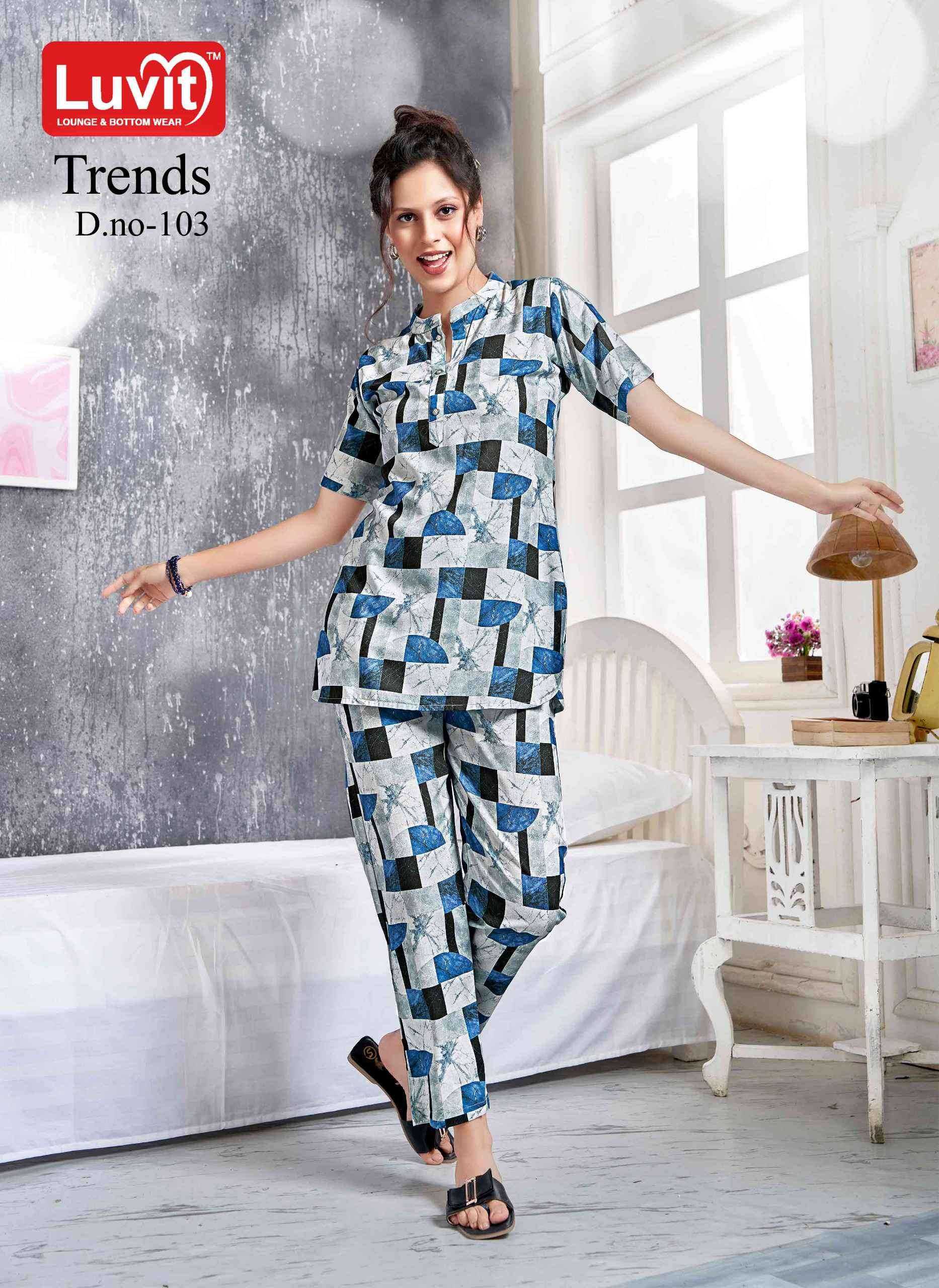 Ynf Rayon RIN190 Trends Vol 1 Setwise Collections Wholesale Night Wear Catalogs Manufacturer