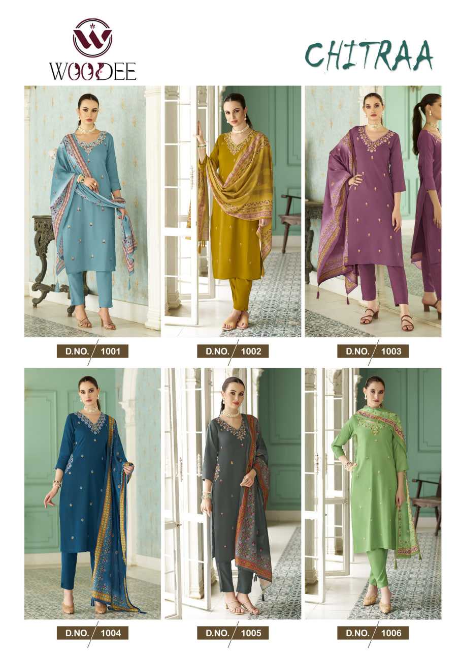 Ynf Rayon RIN190 WOODEE CHITRAA Setwise Collections Wholesale Kurtis Catalogs Manufacturer