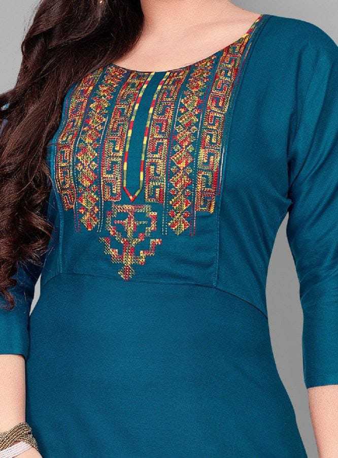 Ynf Rayon RIN222 95 Kurti Wholesale Designer Kurtis Rayon Kurtis Embroidered Kurtis Manufacturer