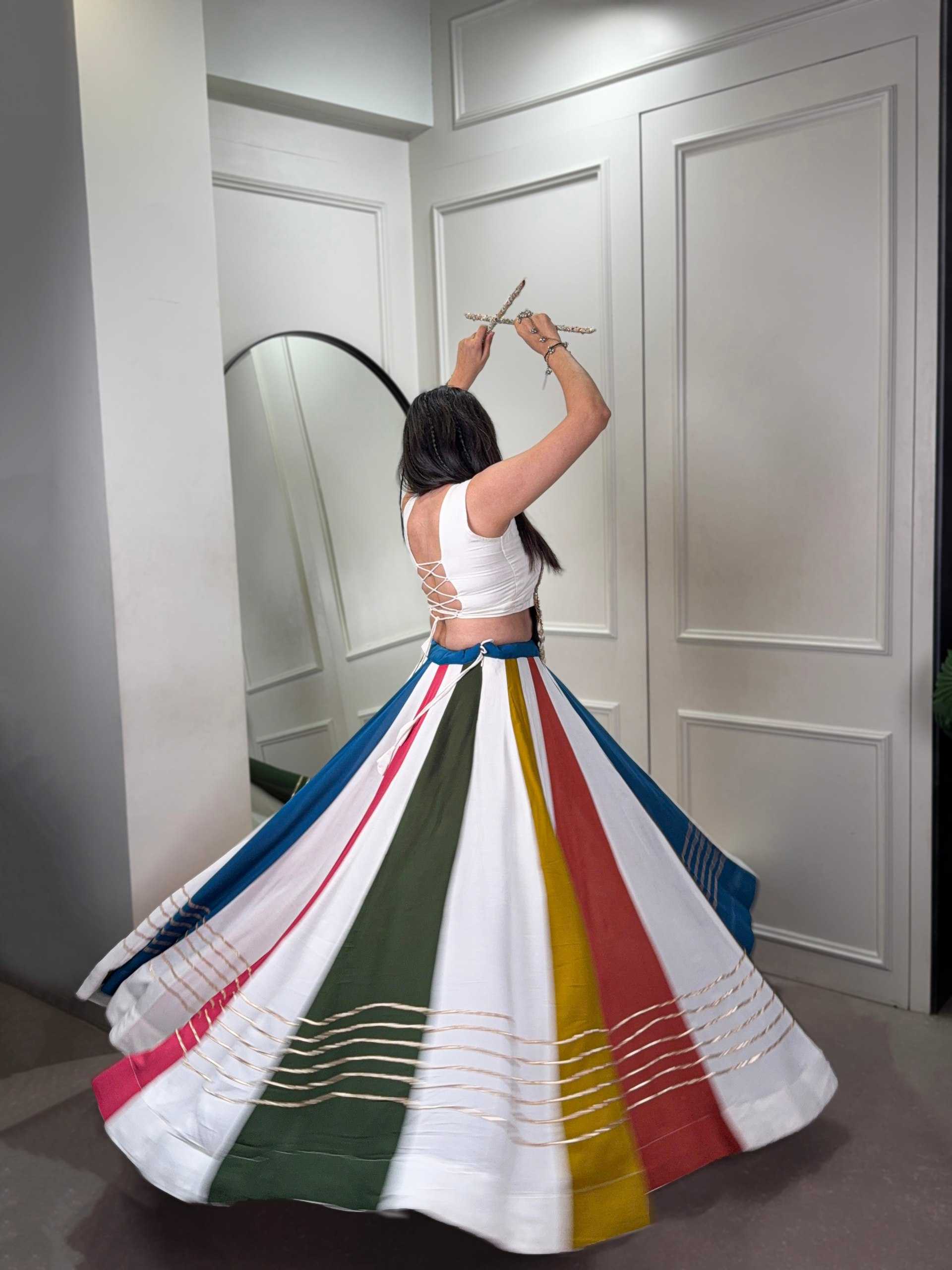 Ynf Reyon Cotton KESH134 1615 Lehengas Festive Collections Wholesale Fancy Lehenga Gota Patti Lehenga Navratri Chaniya Choli Manufacturer