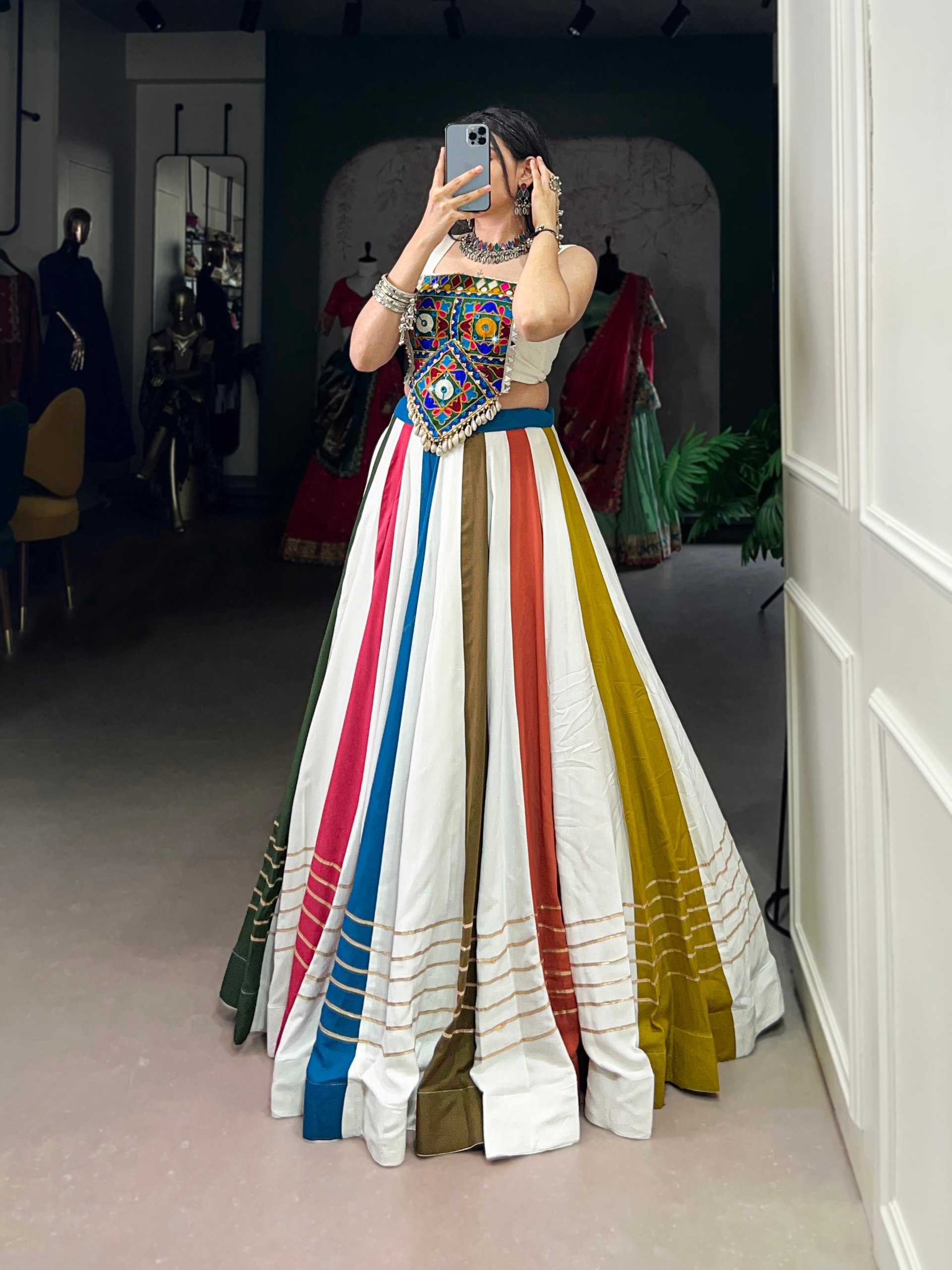Ynf Reyon Cotton KESH134 1615 Lehengas Festive Collections Wholesale Fancy Lehenga Gota Patti Lehenga Navratri Chaniya Choli Manufacturer