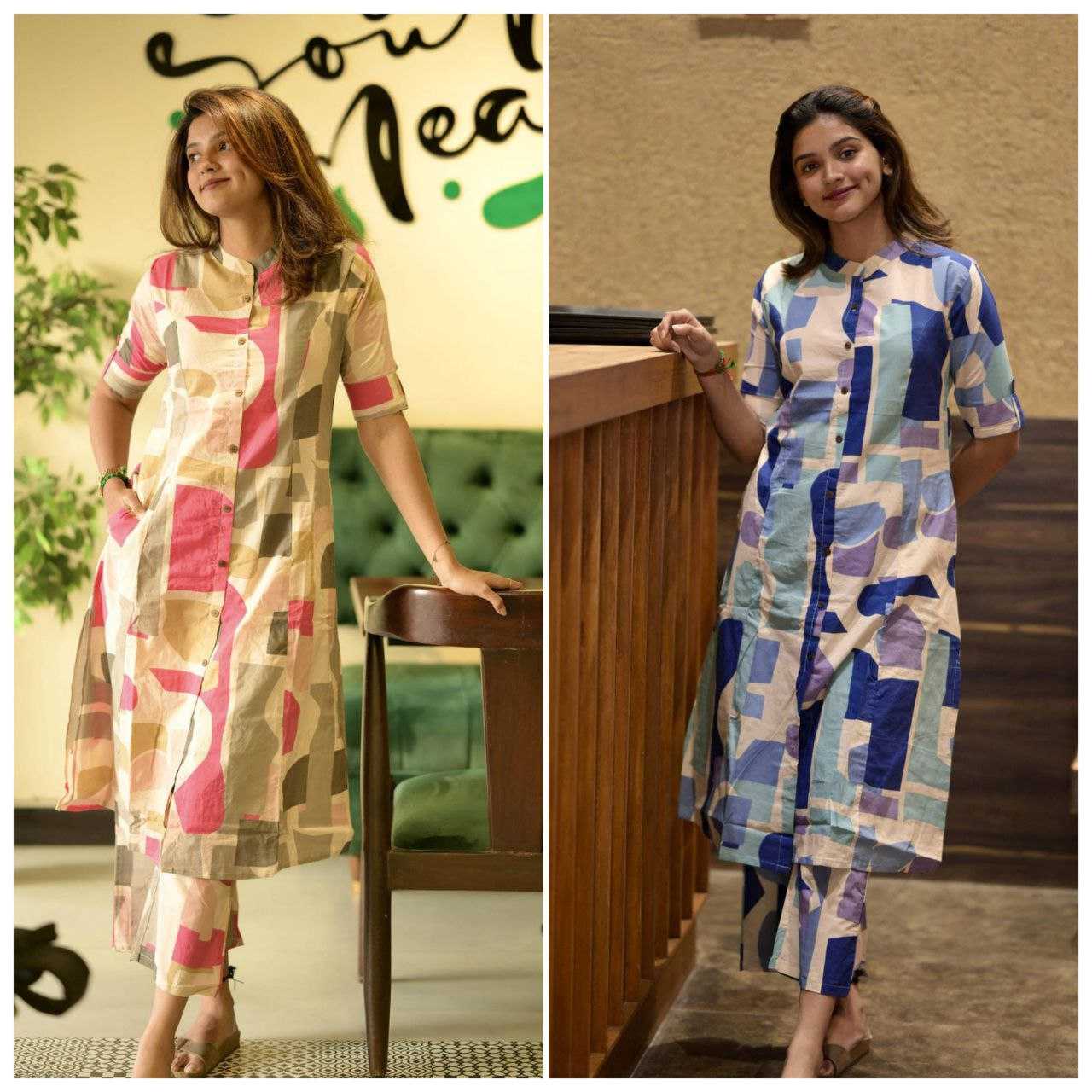 Ynf Reyon Cotton KESH517 M4 Western Wears Wholesale Co-ord Set Manufacturer