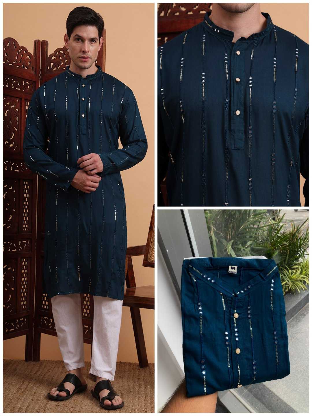 Ynf Reyon Cotton RIN188 KILLER6 Mens Wear Wholesale Mens Kurtas Men Cotton Kurta Men Wedding kurta Manufacturer