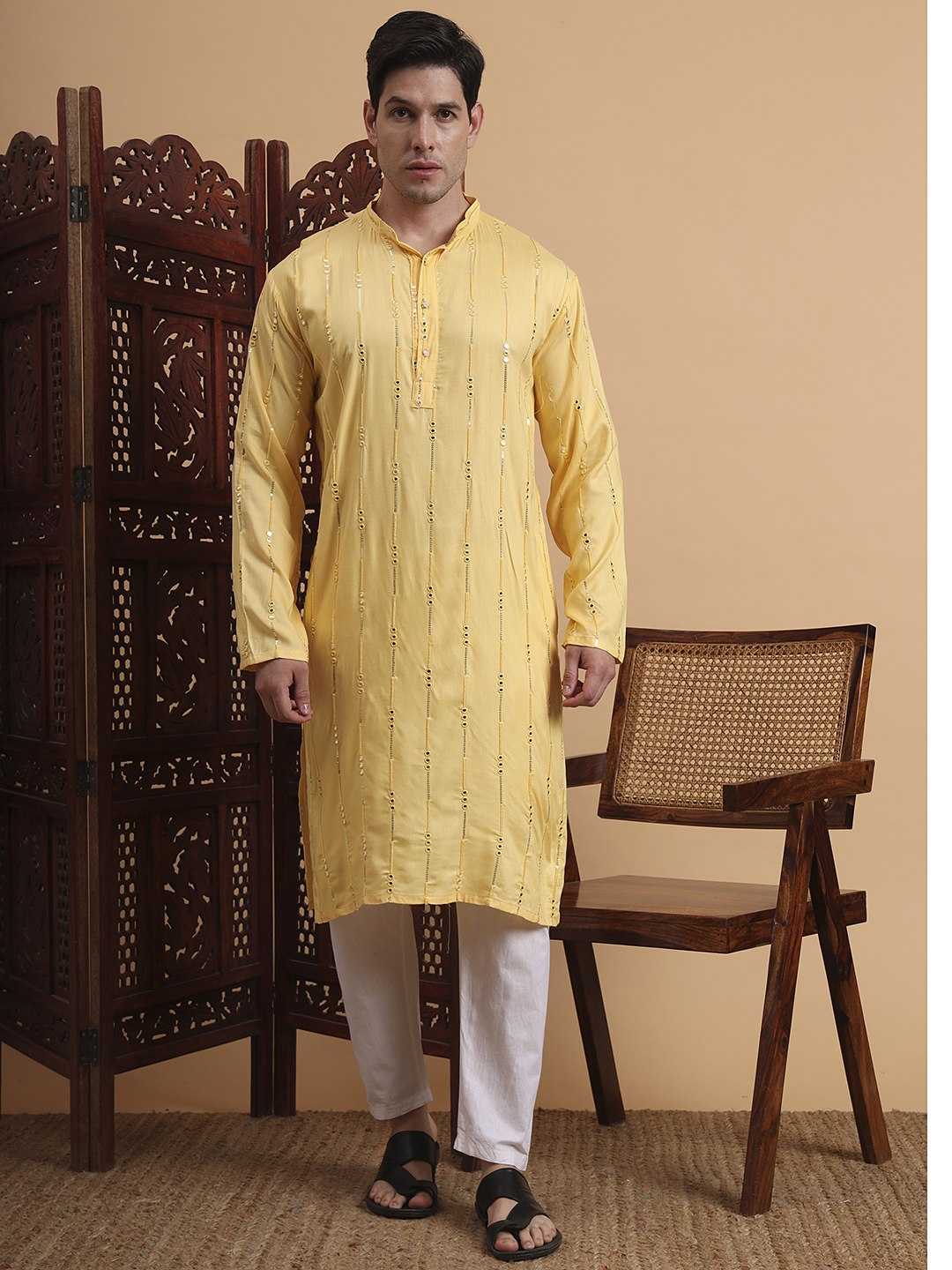 Ynf Reyon Cotton RIN188 KILLER6 Mens Wear Wholesale Mens Kurtas Men Cotton Kurta Men Wedding kurta Manufacturer