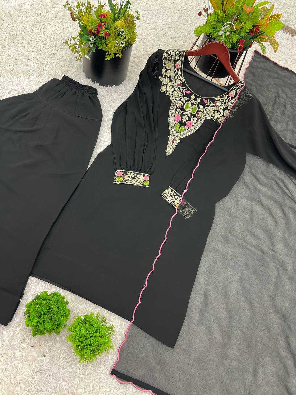 Ynf Satin KESH499 854 Suits & Dresses Wholesale Ladies Suits Palazzo Suit Silk Suits Manufacturer