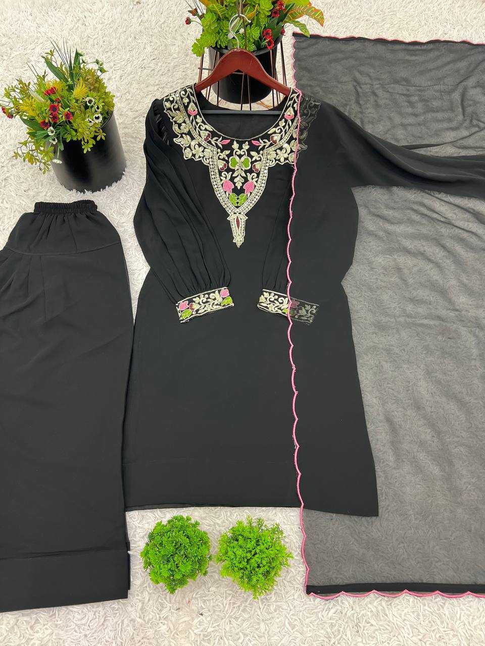 Ynf Satin KESH499 854 Suits & Dresses Wholesale Ladies Suits Palazzo Suit Silk Suits Manufacturer