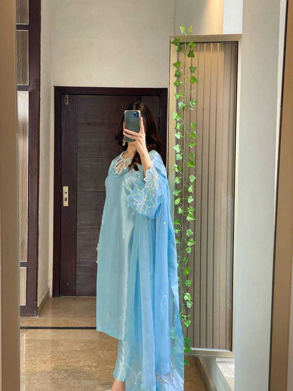Ynf Satin RIN141 1953 Suits & Dresses Western Wears Festive Collections Wholesale Indo Western Dresses Embroidery Suits Designer Suits Manufacturer