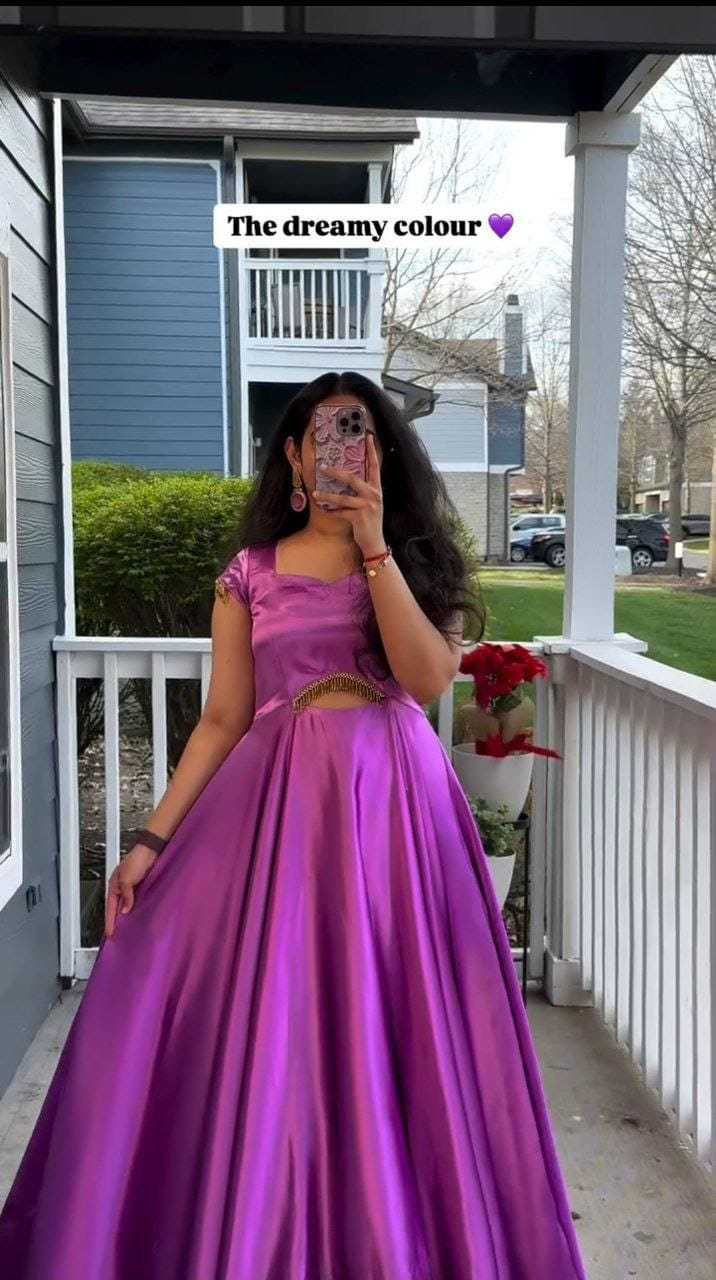 Ynf Satin RIN157 3196 Gowns Plus Size Collections Wholesale Party Gowns Designer Gowns Satin Gowns Manufacturer
