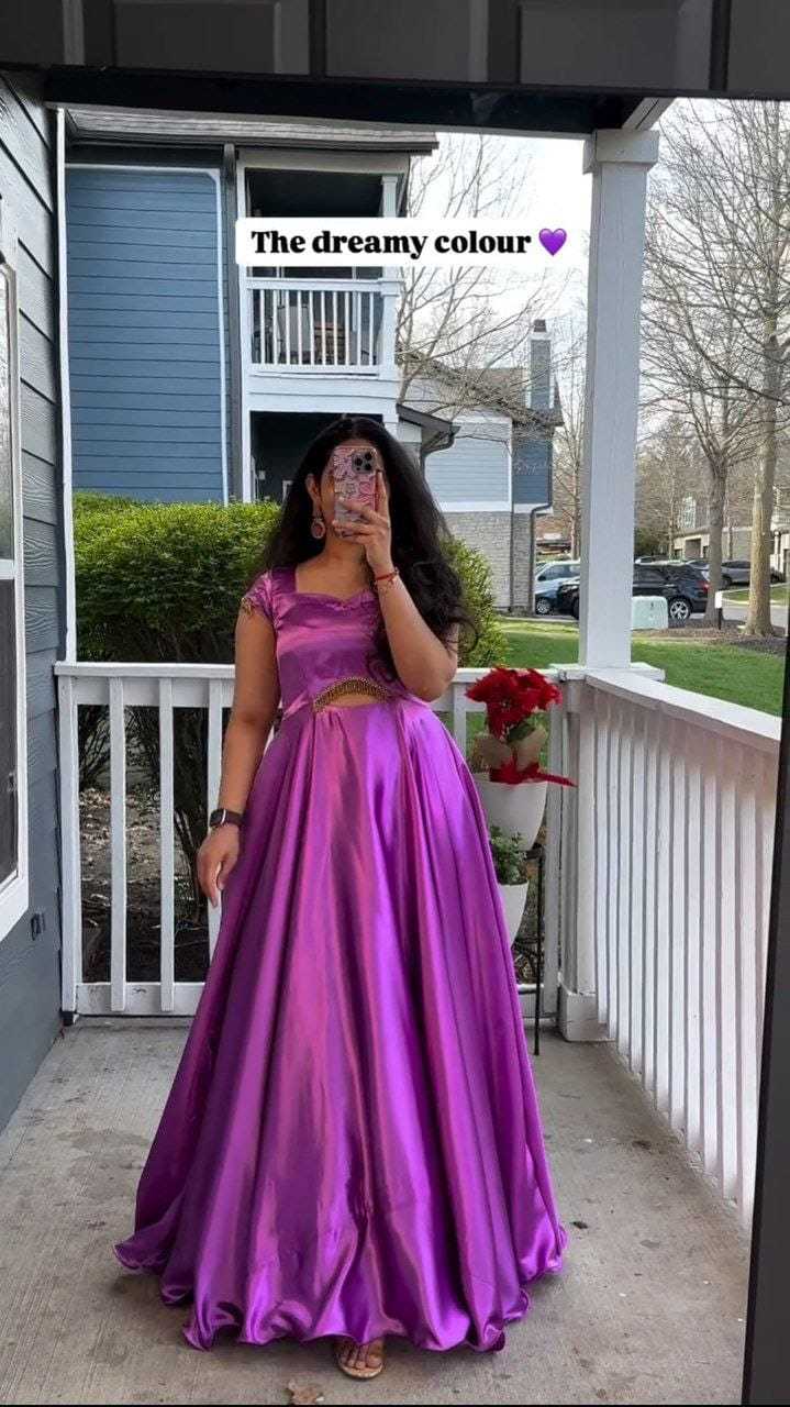 Ynf Satin RIN157 3196 Gowns Plus Size Collections Wholesale Party Gowns Designer Gowns Satin Gowns Manufacturer