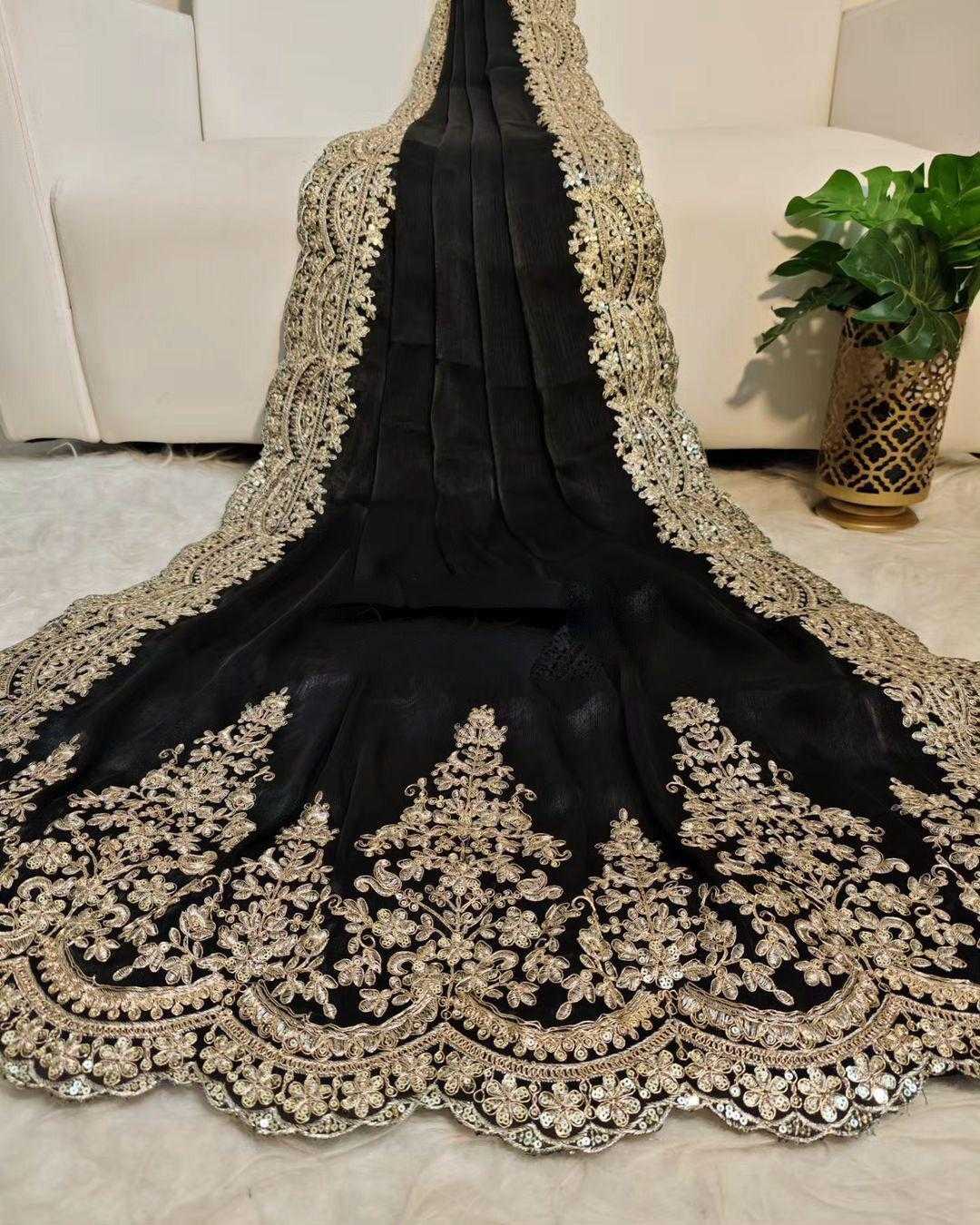Ynf Satin RIN164 Woww Sarees Wedding Collections Festive Collections Wholesale Organza Sarees Sequence Sarees Black Sarees Manufacturer