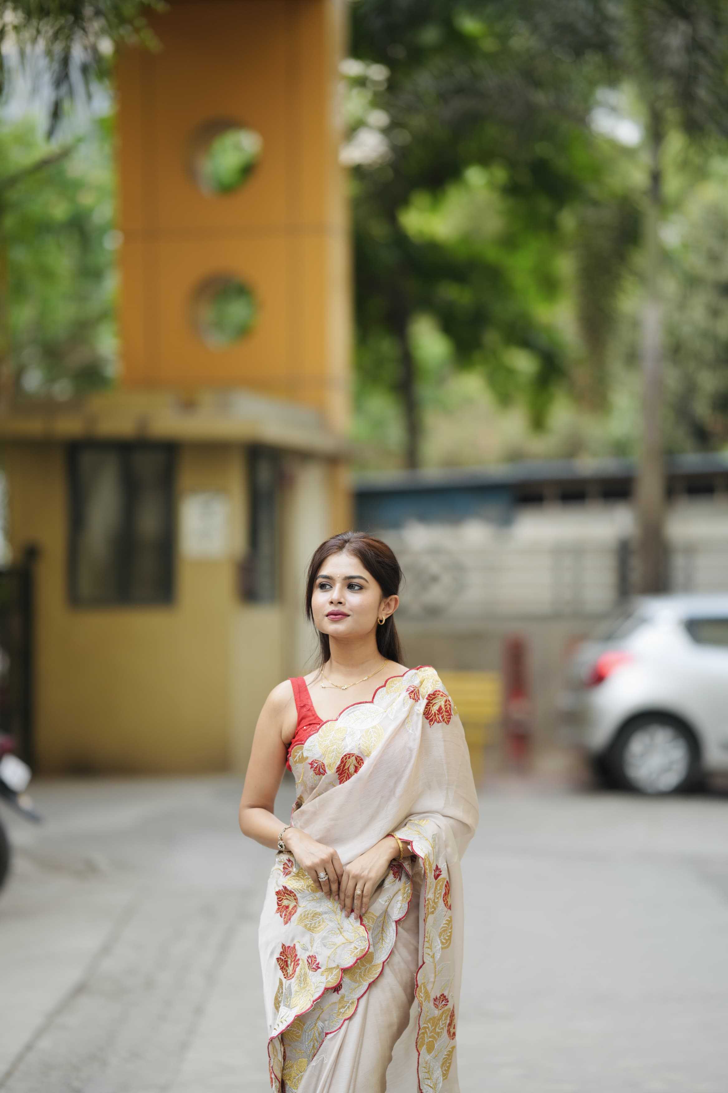 Ynf Satin RIN209 SAANJH Sarees Wedding Collections Festive Collections Wholesale Designer Sarees Embroidered Sarees Satin Sarees Manufacturer