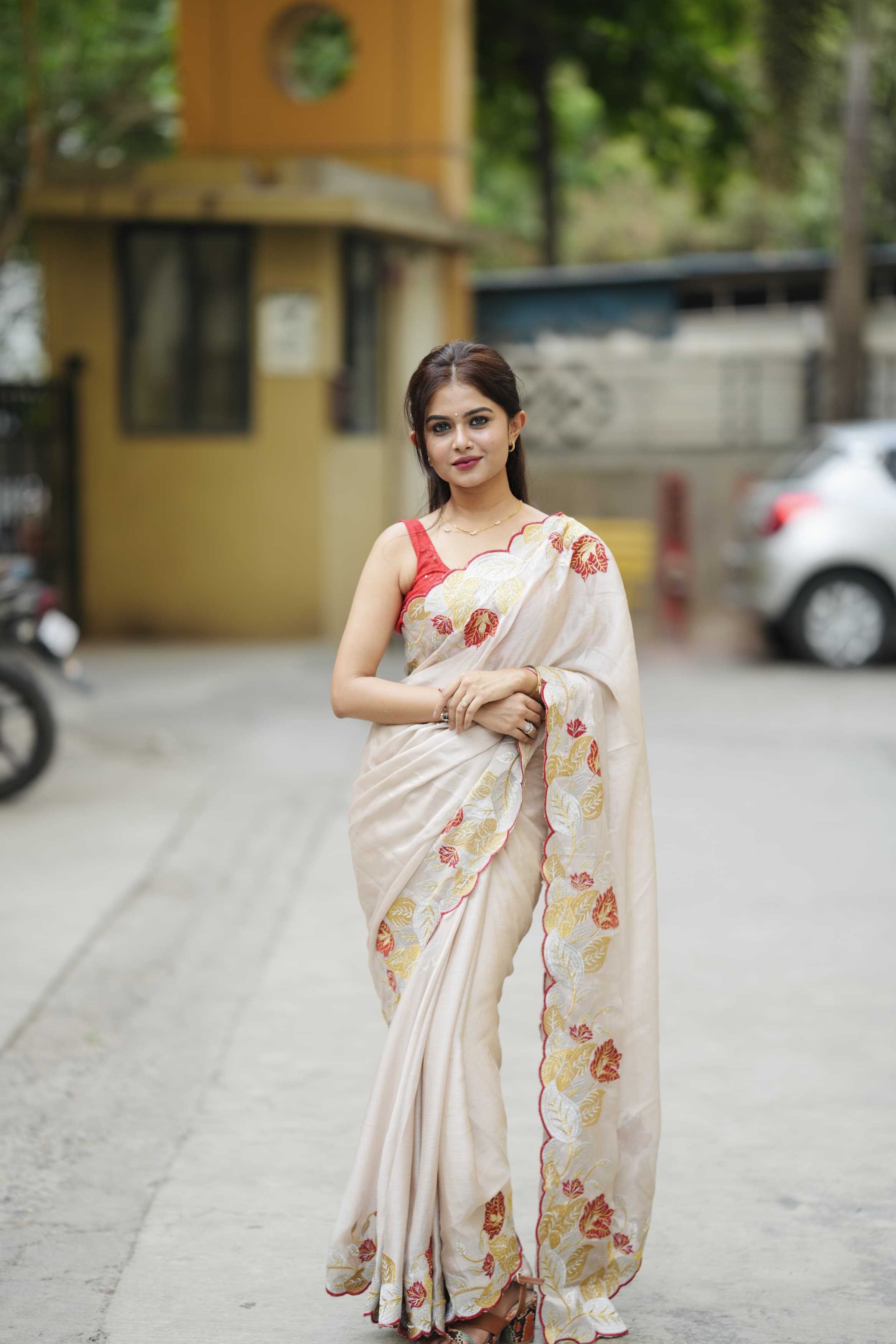 Ynf Satin RIN209 SAANJH Sarees Wedding Collections Festive Collections Wholesale Designer Sarees Embroidered Sarees Satin Sarees Manufacturer