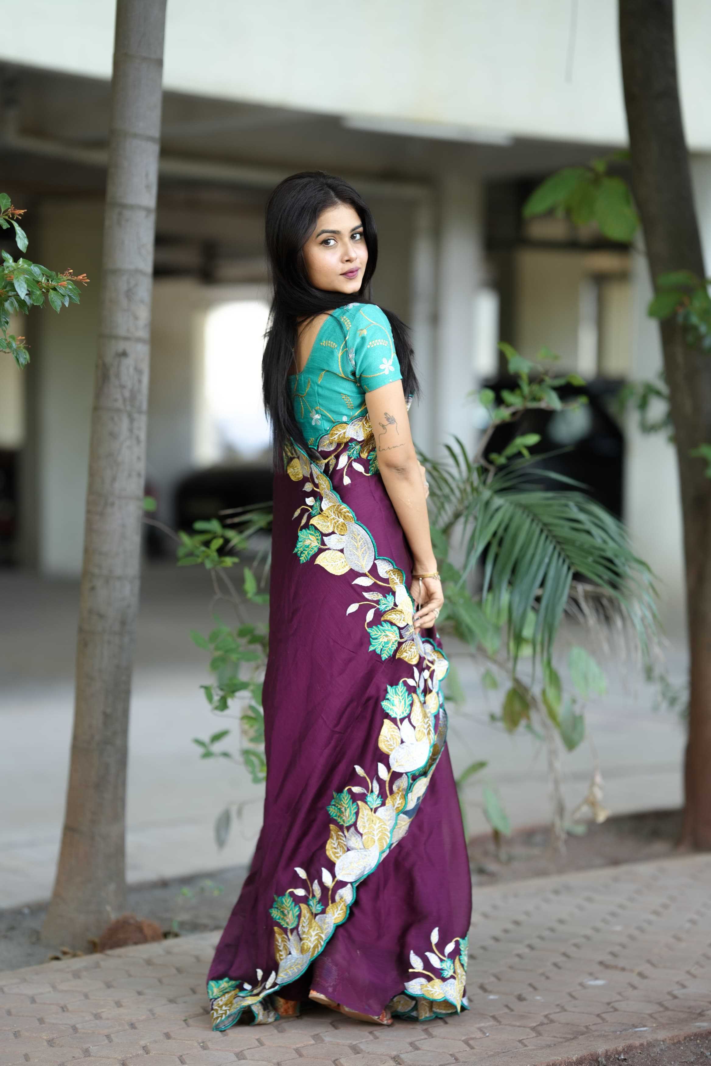 Ynf Satin RIN209 SAANJH Sarees Wedding Collections Festive Collections Wholesale Designer Sarees Embroidered Sarees Satin Sarees Manufacturer