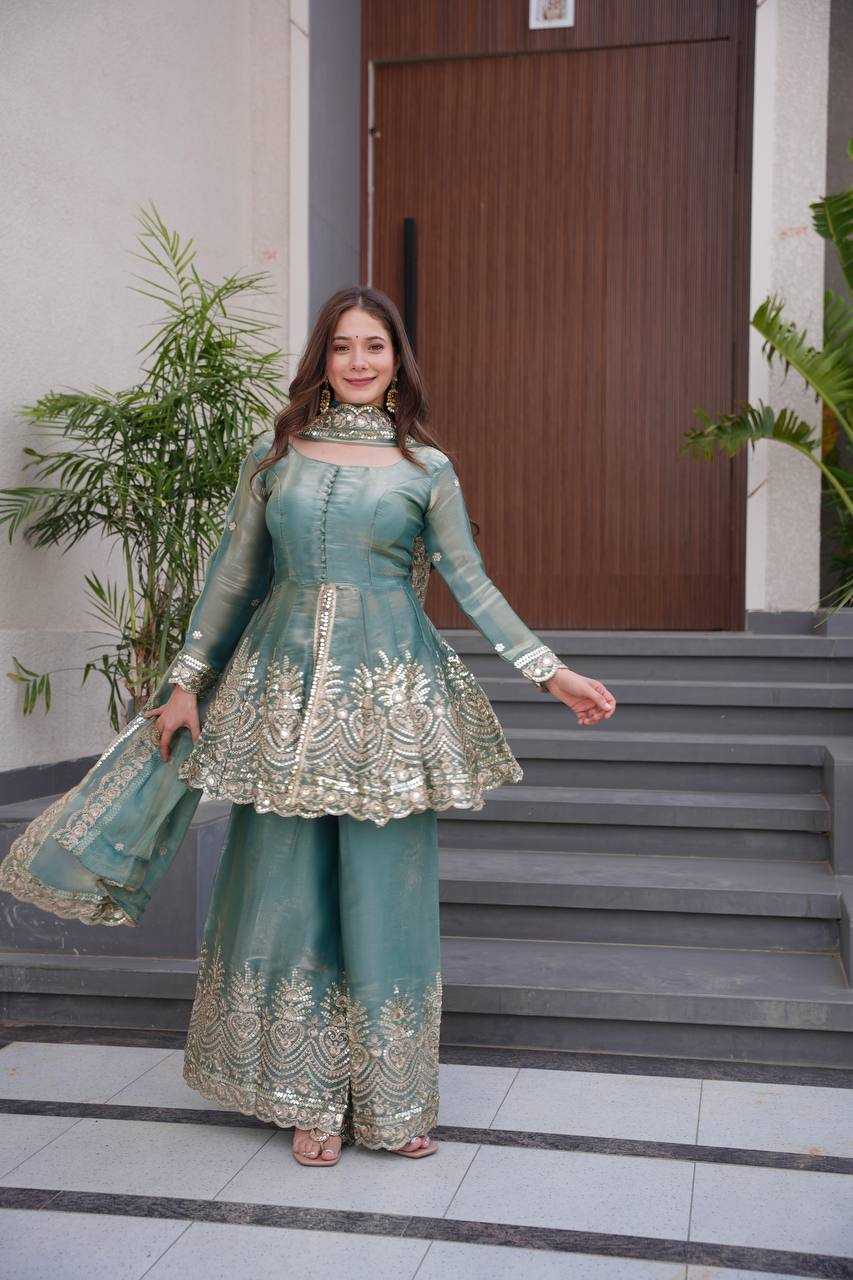 Ynf Satin Silk KESH490 658 Suits & Dresses Wedding Collections Festive Collections Wholesale Sharara Salwar Suits Ladies Silk Suit Wedding Outfits Manufacturer