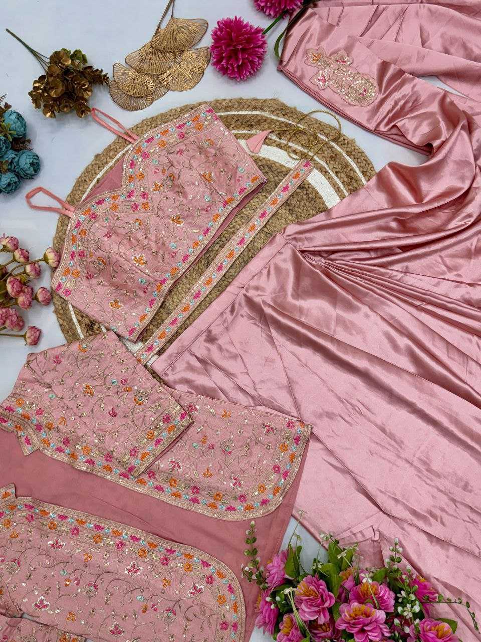 Ynf Satin Silk KESH516 9243 Sarees Wholesale Ready To Wear Sarees Party Wear Sarees Fancy Sarees Sequence Sarees Embroidered Sarees Manufacturer