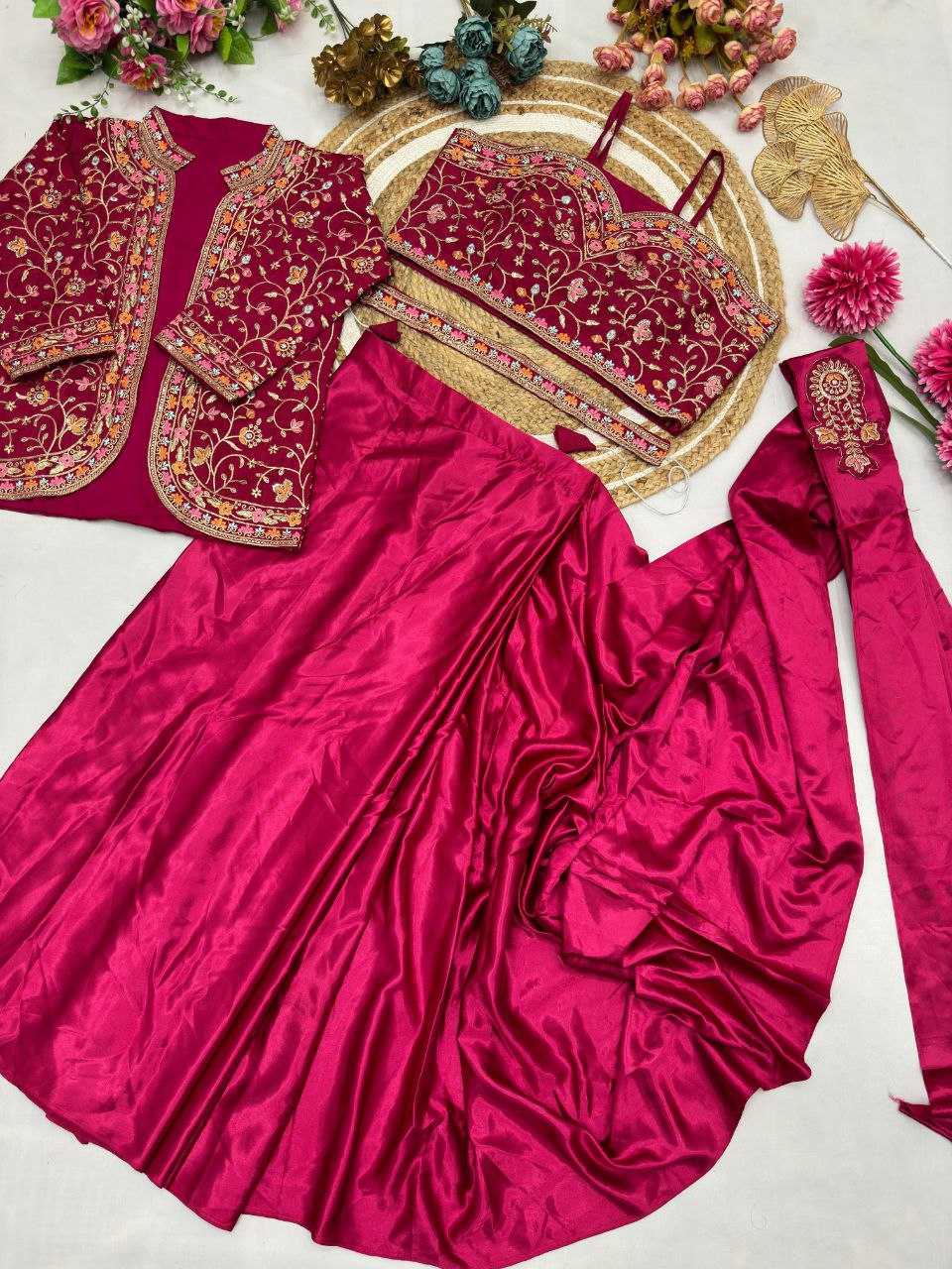 Ynf Satin Silk KESH516 9243 Sarees Wholesale Ready To Wear Sarees Party Wear Sarees Fancy Sarees Sequence Sarees Embroidered Sarees Manufacturer