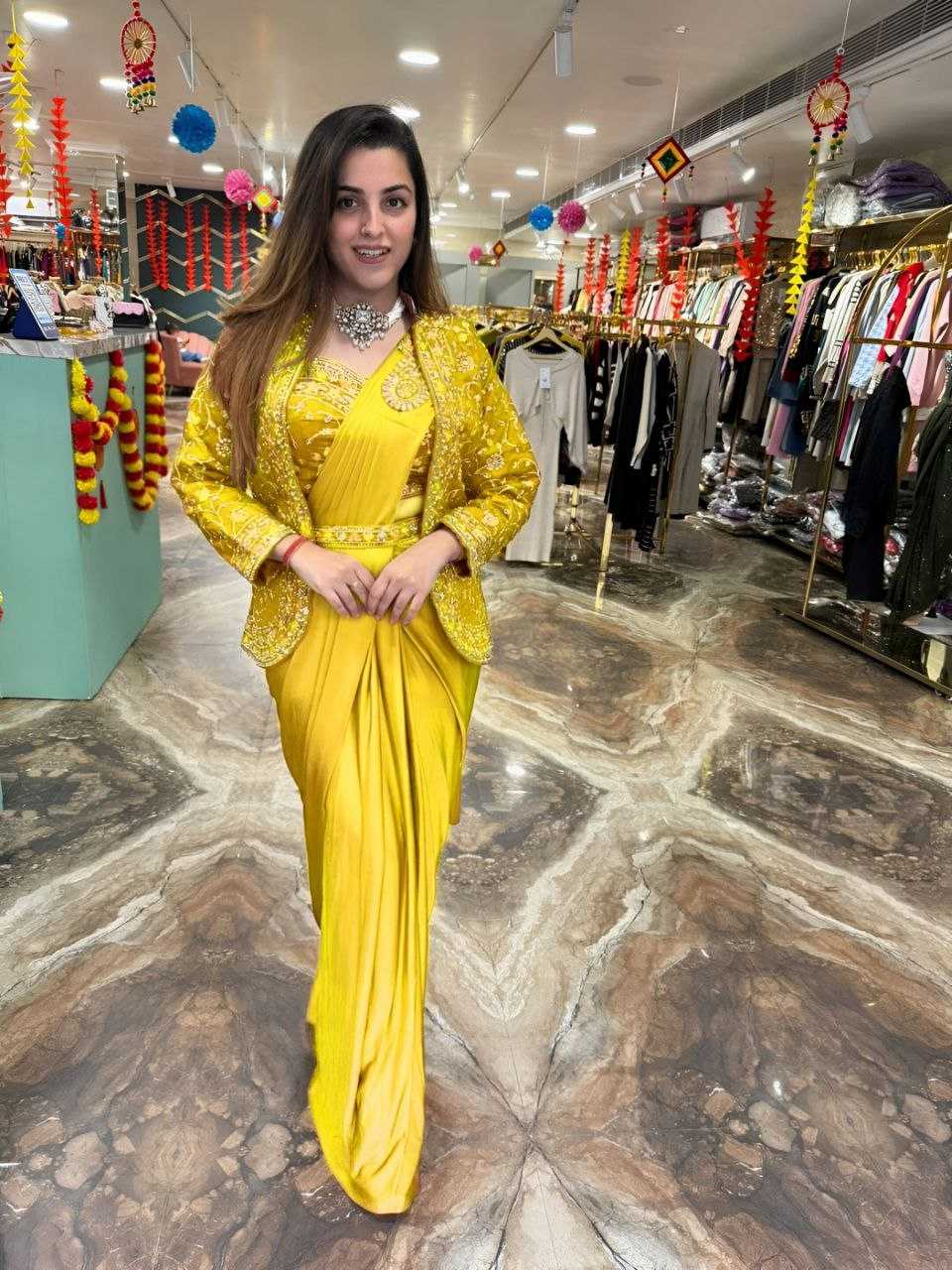 Ynf Satin Silk KESH516 9243 Sarees Wholesale Ready To Wear Sarees Party Wear Sarees Fancy Sarees Sequence Sarees Embroidered Sarees Manufacturer