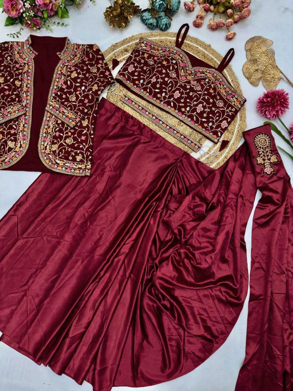 Ynf Satin Silk KESH516 9243 Sarees Wholesale Ready To Wear Sarees Party Wear Sarees Fancy Sarees Sequence Sarees Embroidered Sarees Manufacturer