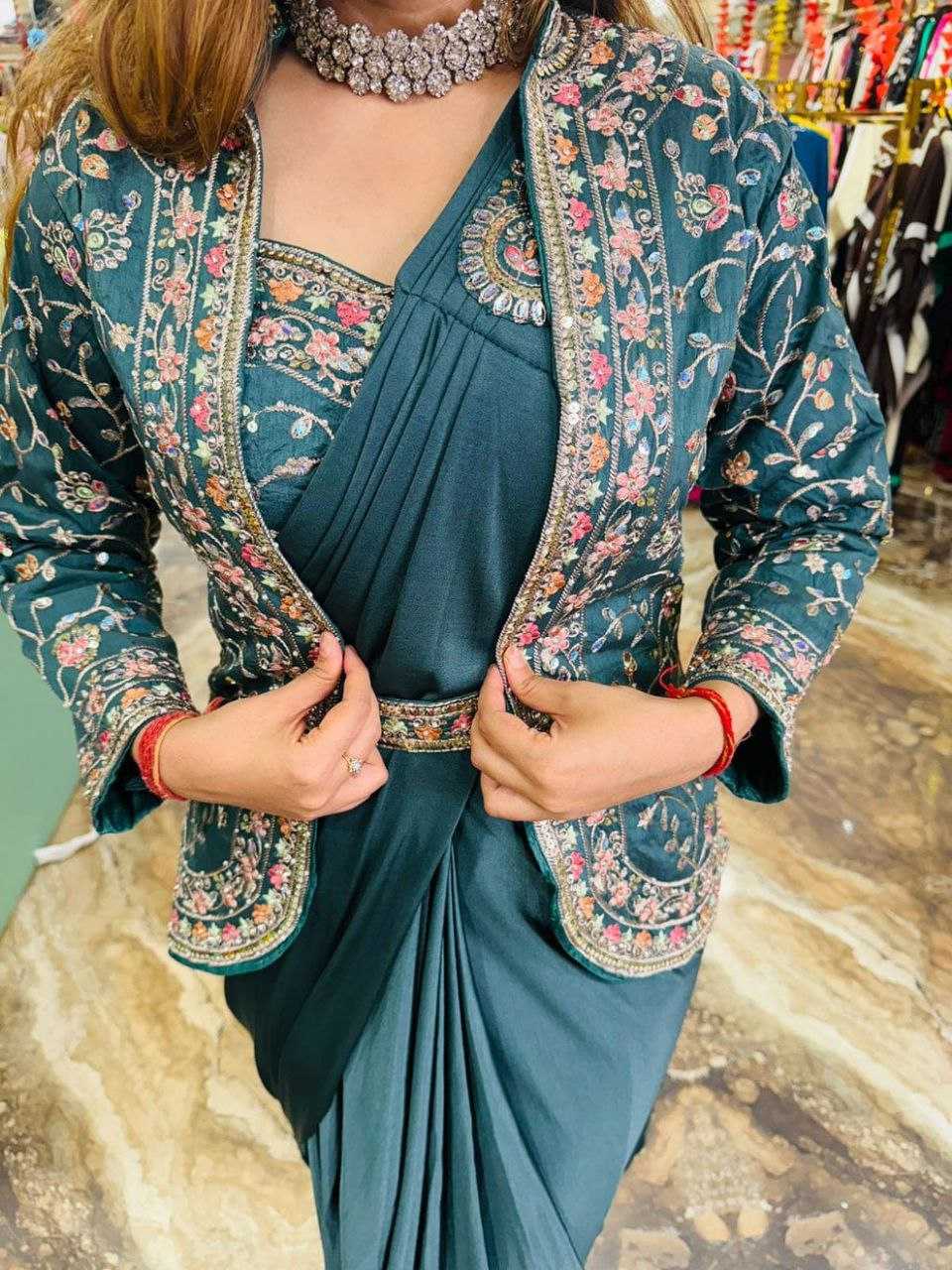 Ynf Satin Silk KESH516 9243 Sarees Wholesale Ready To Wear Sarees Party Wear Sarees Fancy Sarees Sequence Sarees Embroidered Sarees Manufacturer