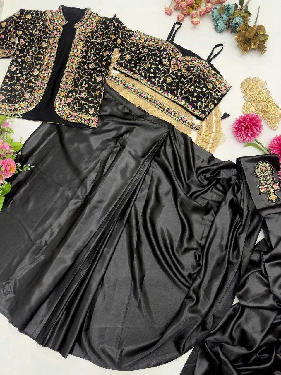 Ynf Satin Silk KESH516 9243 Sarees Wholesale Ready To Wear Sarees Party Wear Sarees Fancy Sarees Sequence Sarees Embroidered Sarees Manufacturer