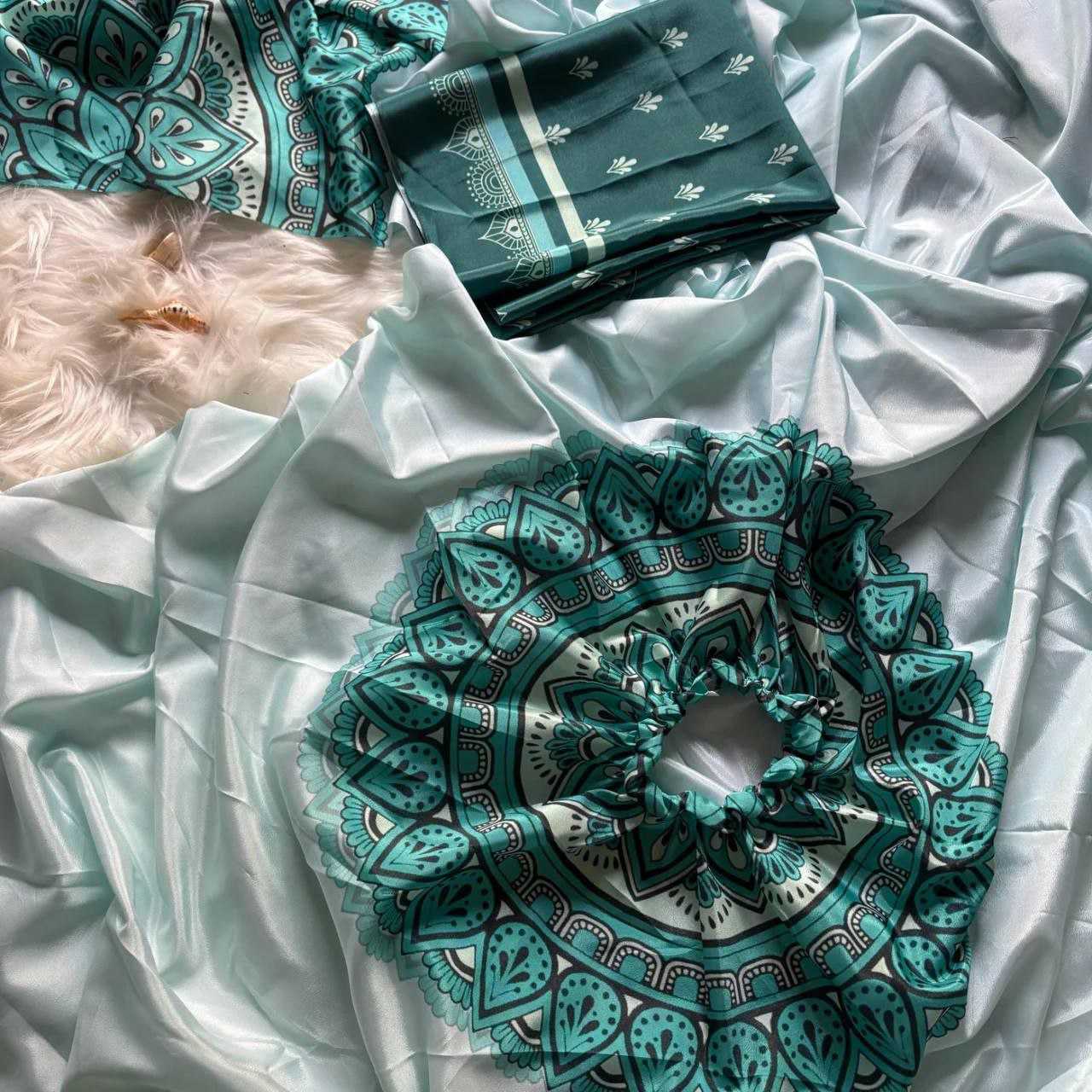 Ynf Satin Silk KESH516 9266 Sarees Wholesale Party Wear Sarees Fancy Sarees Printed Sarees Manufacturer