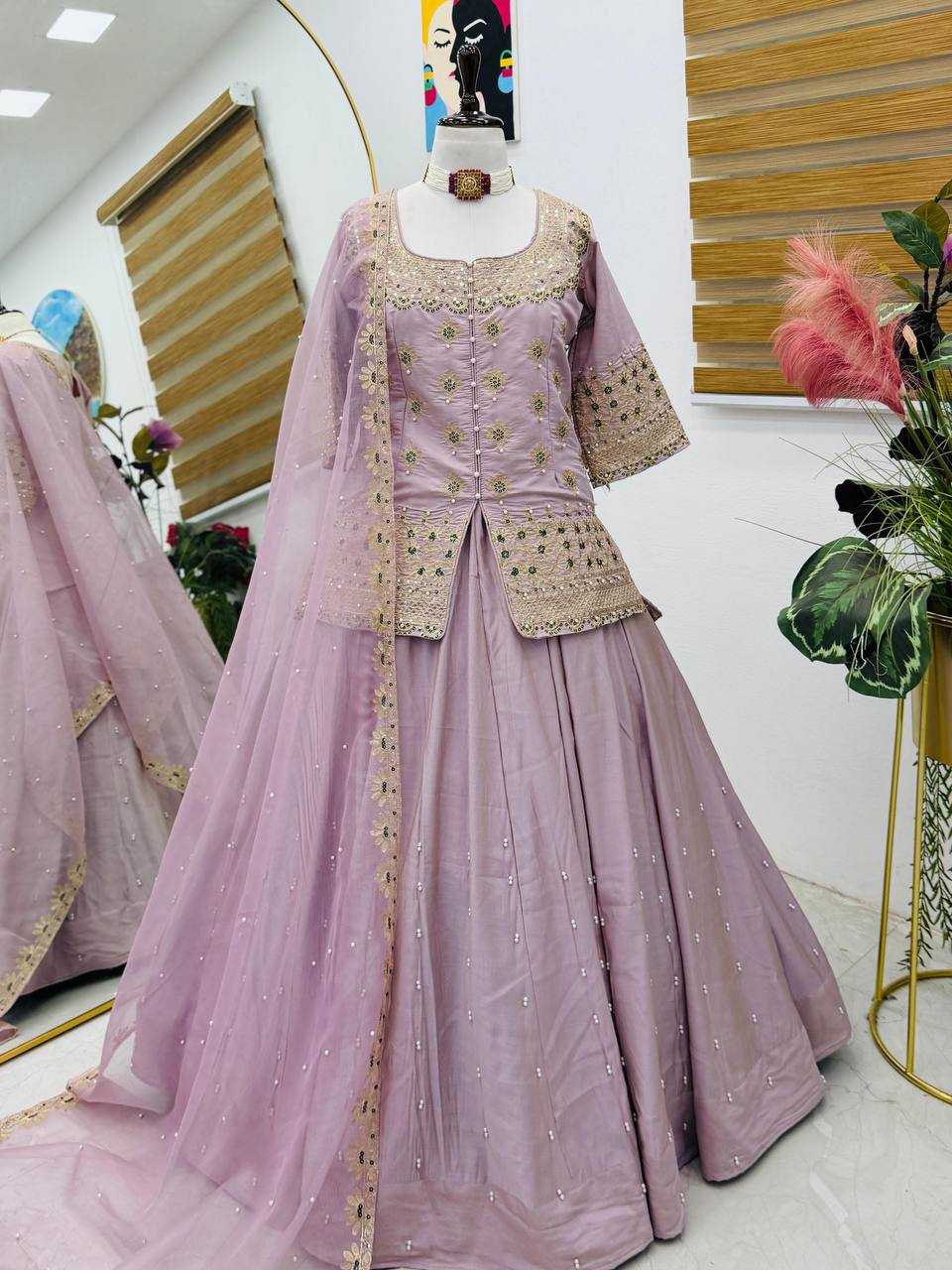 Ynf Shimmer silk KESH158 9008 Lehengas Wedding Collections Festive Collections Wholesale Designer Lehenga Silk Lehenga Wedding Outfits Manufacturer