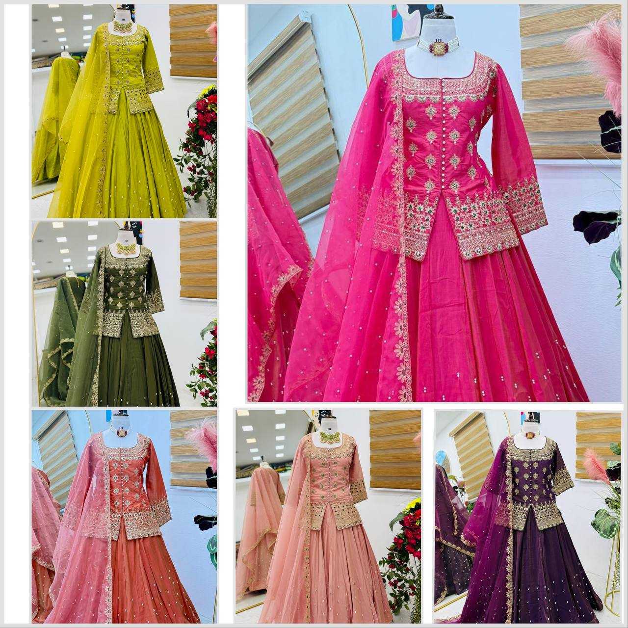 Ynf Shimmer silk KESH158 9008 Lehengas Wedding Collections Festive Collections Wholesale Designer Lehenga Silk Lehenga Wedding Outfits Manufacturer