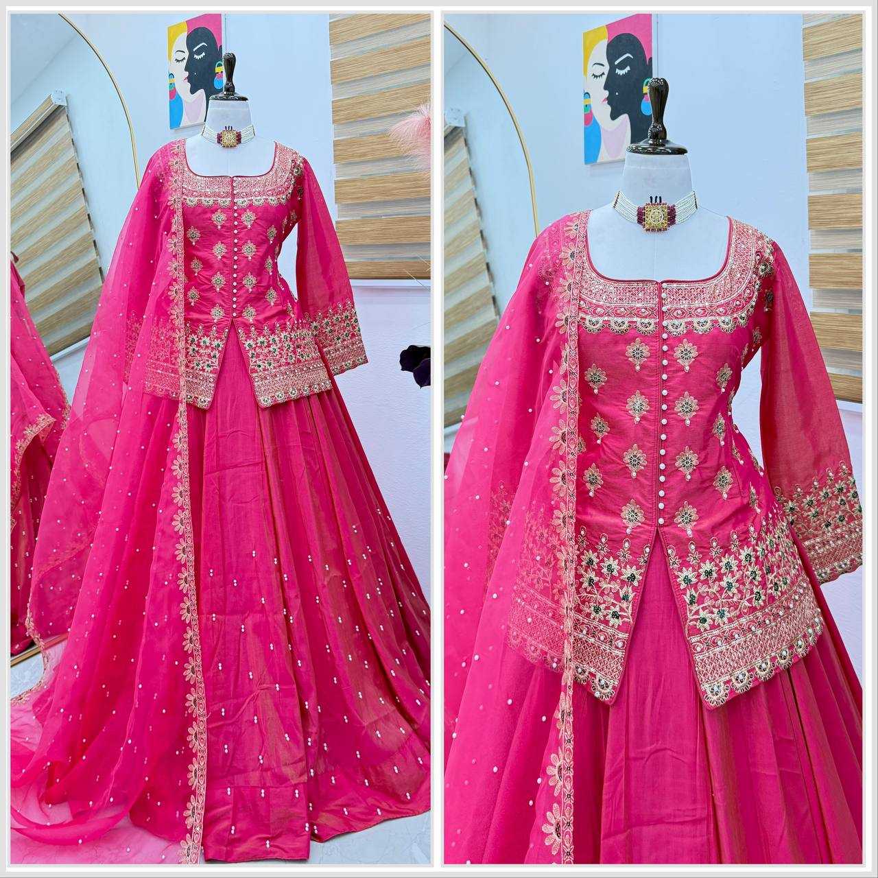 Ynf Shimmer silk KESH158 9008 Lehengas Wedding Collections Festive Collections Wholesale Designer Lehenga Silk Lehenga Wedding Outfits Manufacturer