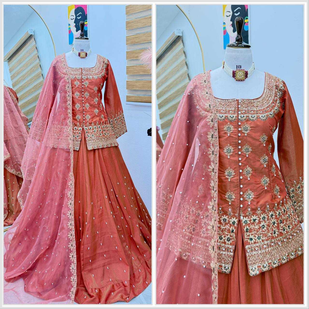 Ynf Shimmer silk KESH158 9008 Lehengas Wedding Collections Festive Collections Wholesale Designer Lehenga Silk Lehenga Wedding Outfits Manufacturer
