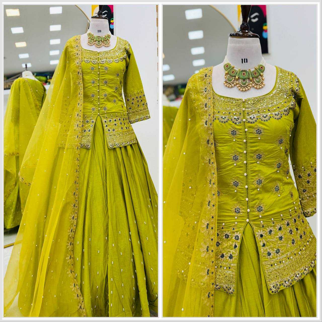 Ynf Shimmer silk KESH158 9008 Lehengas Wedding Collections Festive Collections Wholesale Designer Lehenga Silk Lehenga Wedding Outfits Manufacturer