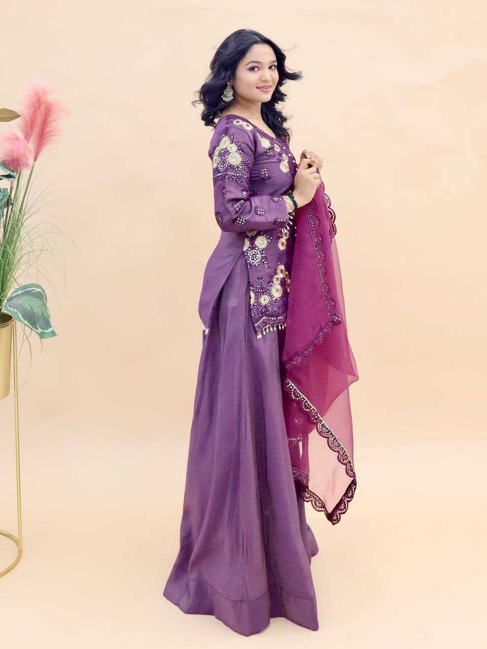 Ynf Shimmer silk KESH158 9012 Suits & Dresses Wedding Collections Festive Collections Wholesale Palazzo Suit Ladies Silk Suit Wedding Outfits Manufacturer