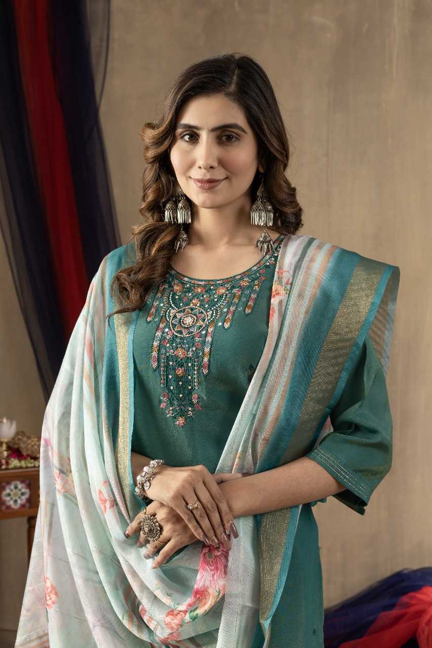 Ynf Shimmer silk RIN197 4762 Suits & Dresses Wholesale Embroidery Suits Party wear suits Designer Suits Manufacturer