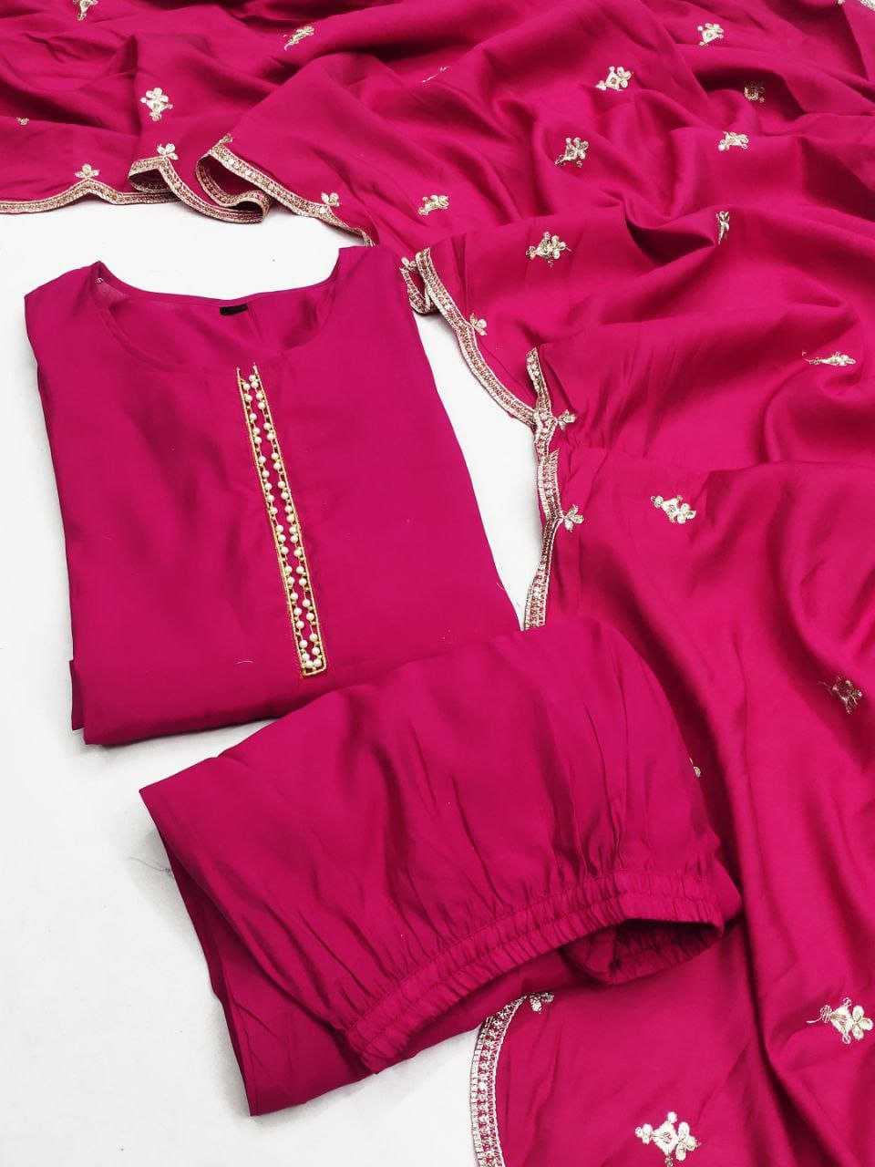 Ynf Silk Cotton KESH517 102 Suits & Dresses Wholesale Embroidery Suits Silk Suits Manufacturer