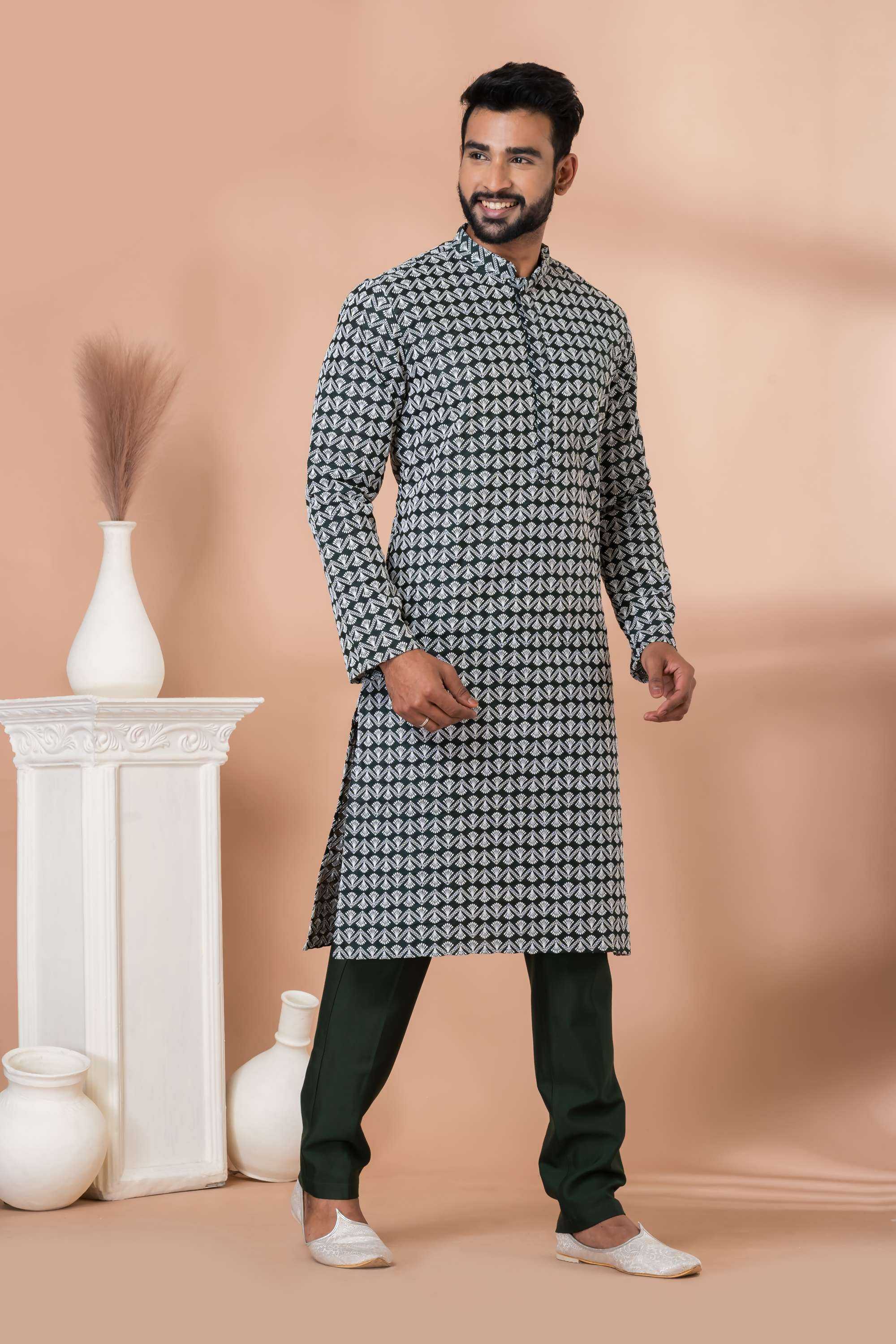 Ynf Silk Cotton RIN223 3434A Mens Wear Wholesale Mens Kurtas Mens Kurta Pyjama Men Wedding kurta Manufacturer