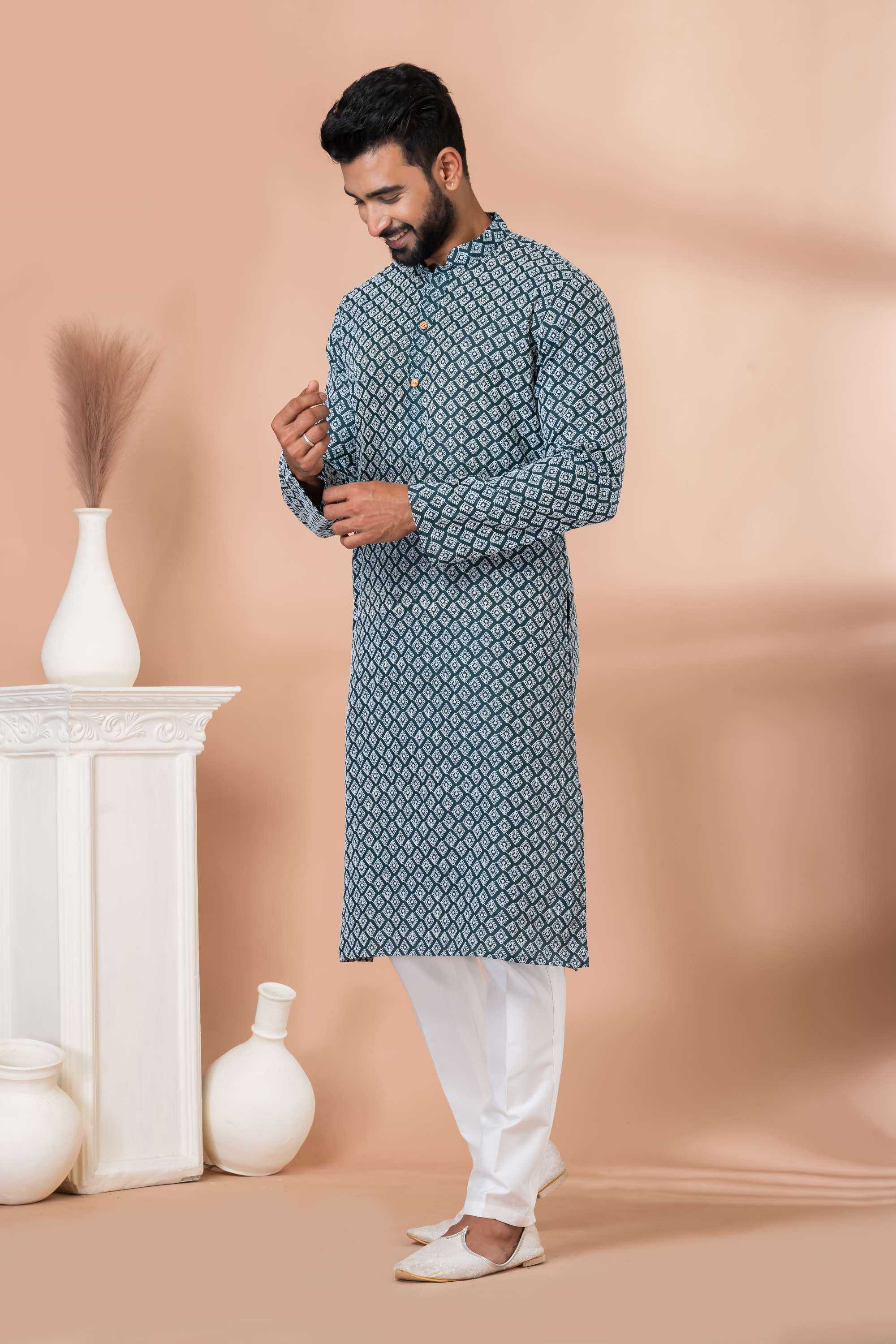 Ynf Silk Cotton RIN223 3435B Mens Wear Wholesale Mens Kurtas Mens Kurta Pyjama Men Wedding kurta Manufacturer