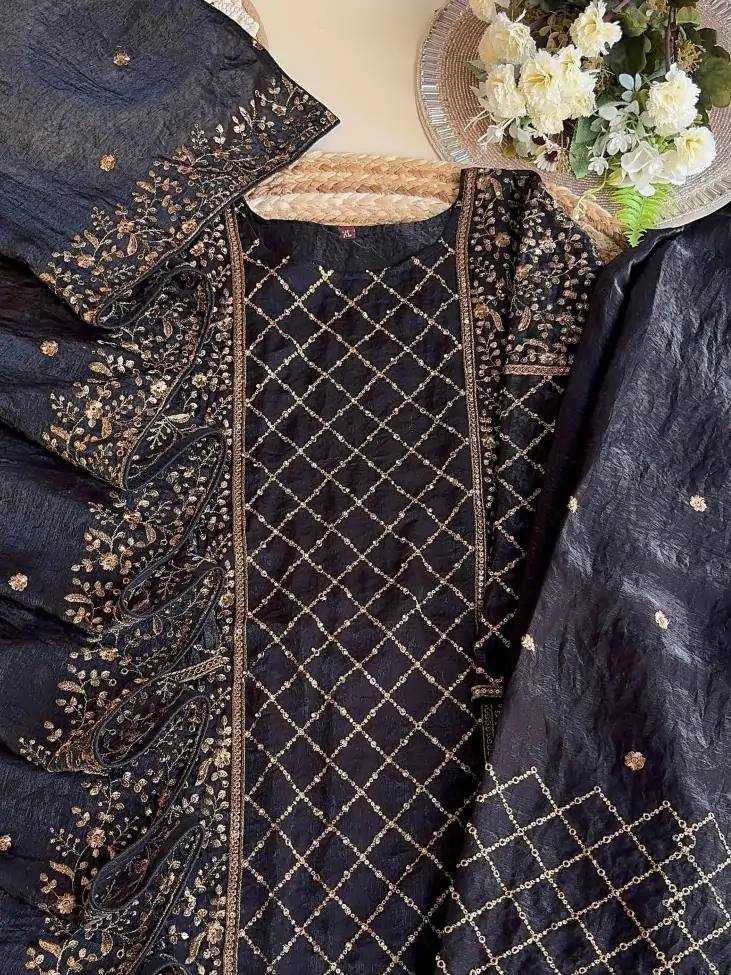 Ynf Silk KESH141 1088 Suits & Dresses Wholesale Palazzo Suit Designer Suits Silk Suits Manufacturer